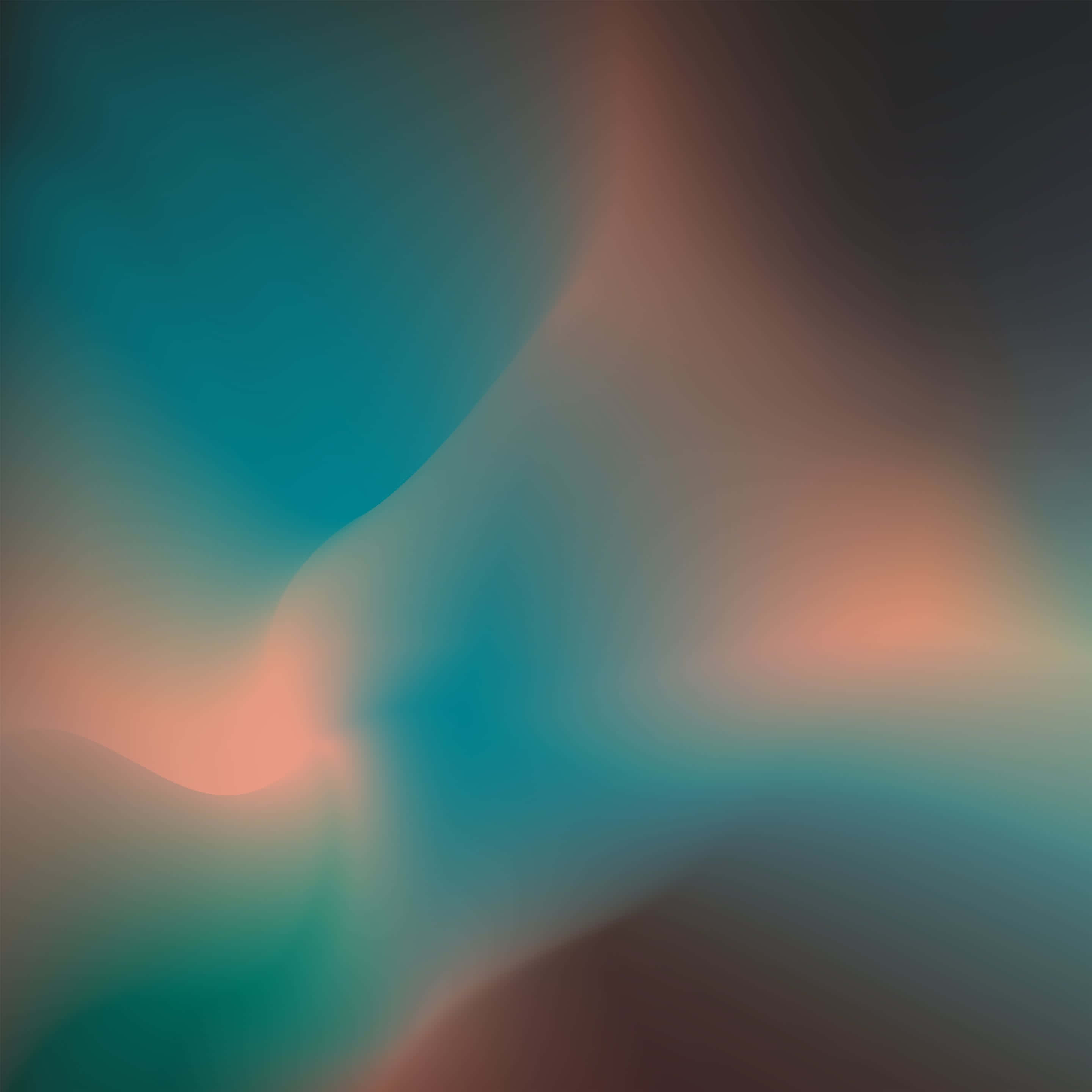 Google Pixel 3 Stock, teal, warm peach, 2K Desktop Wallpaper