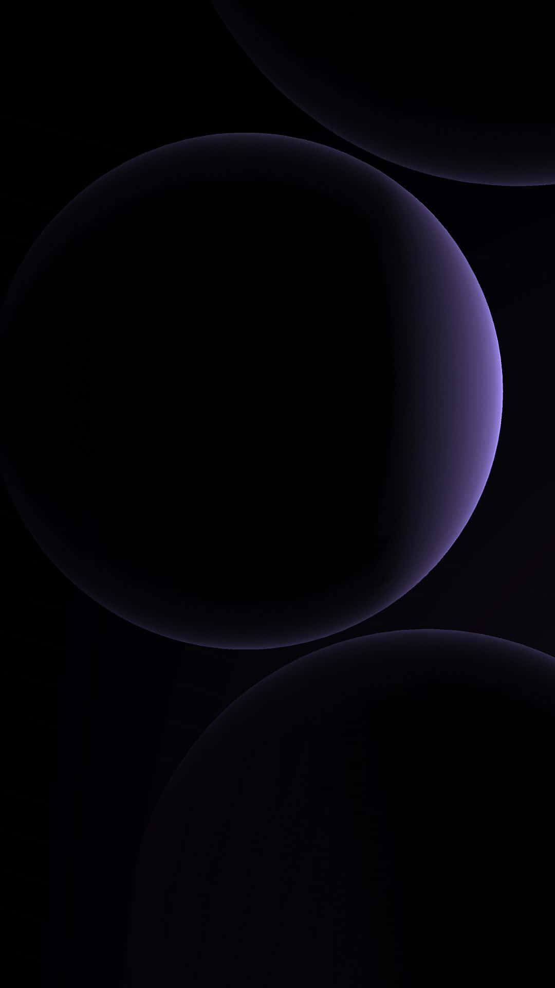 Google Pixel 3, glowing purple spheres, deep black void, Full HD Phone Wallpaper