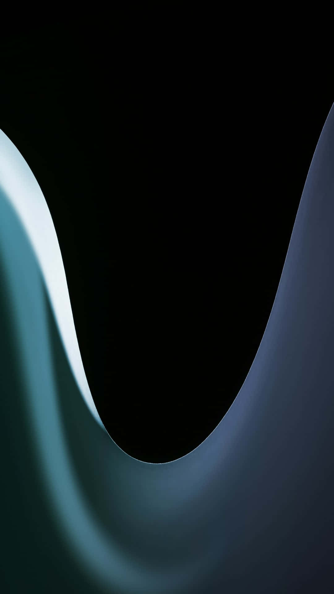 Google Pixel 3, cool blue light, deep black void, Full HD Phone Wallpaper