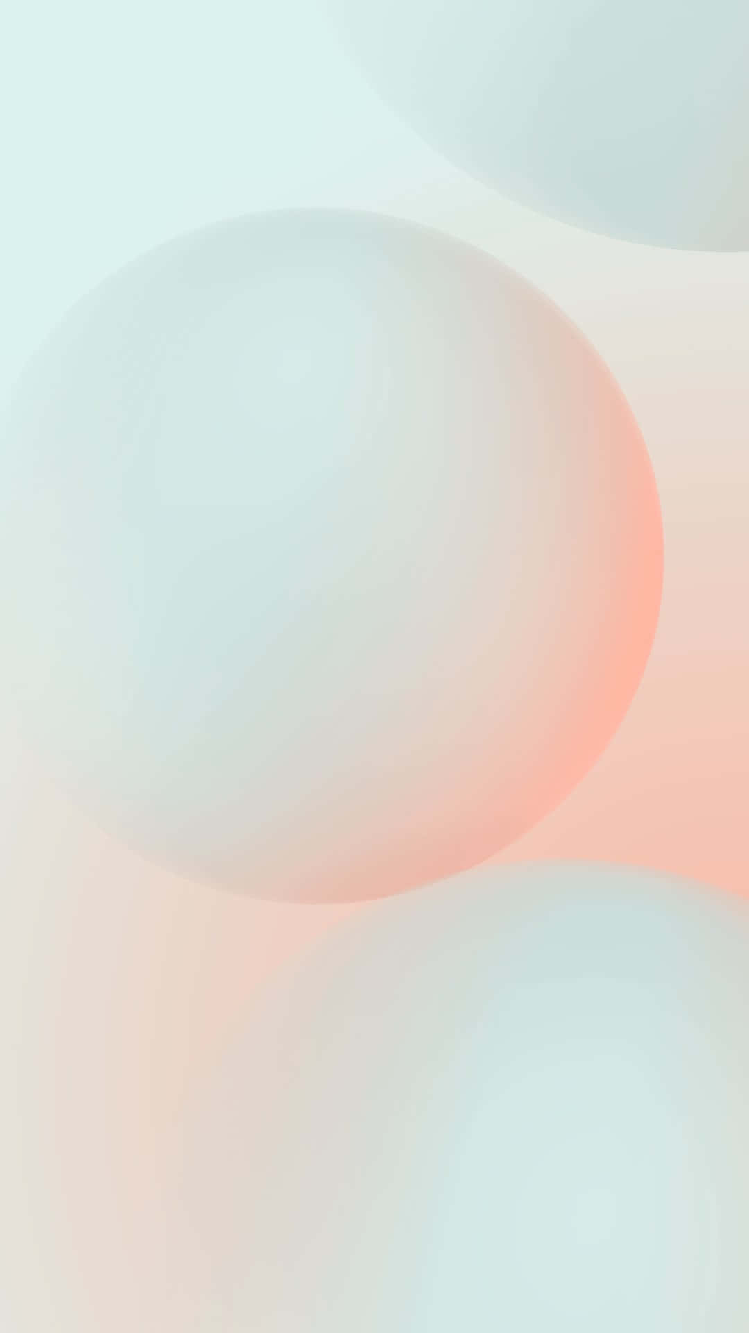 Google Pixel 3, mint, peach, Full HD Phone Wallpaper