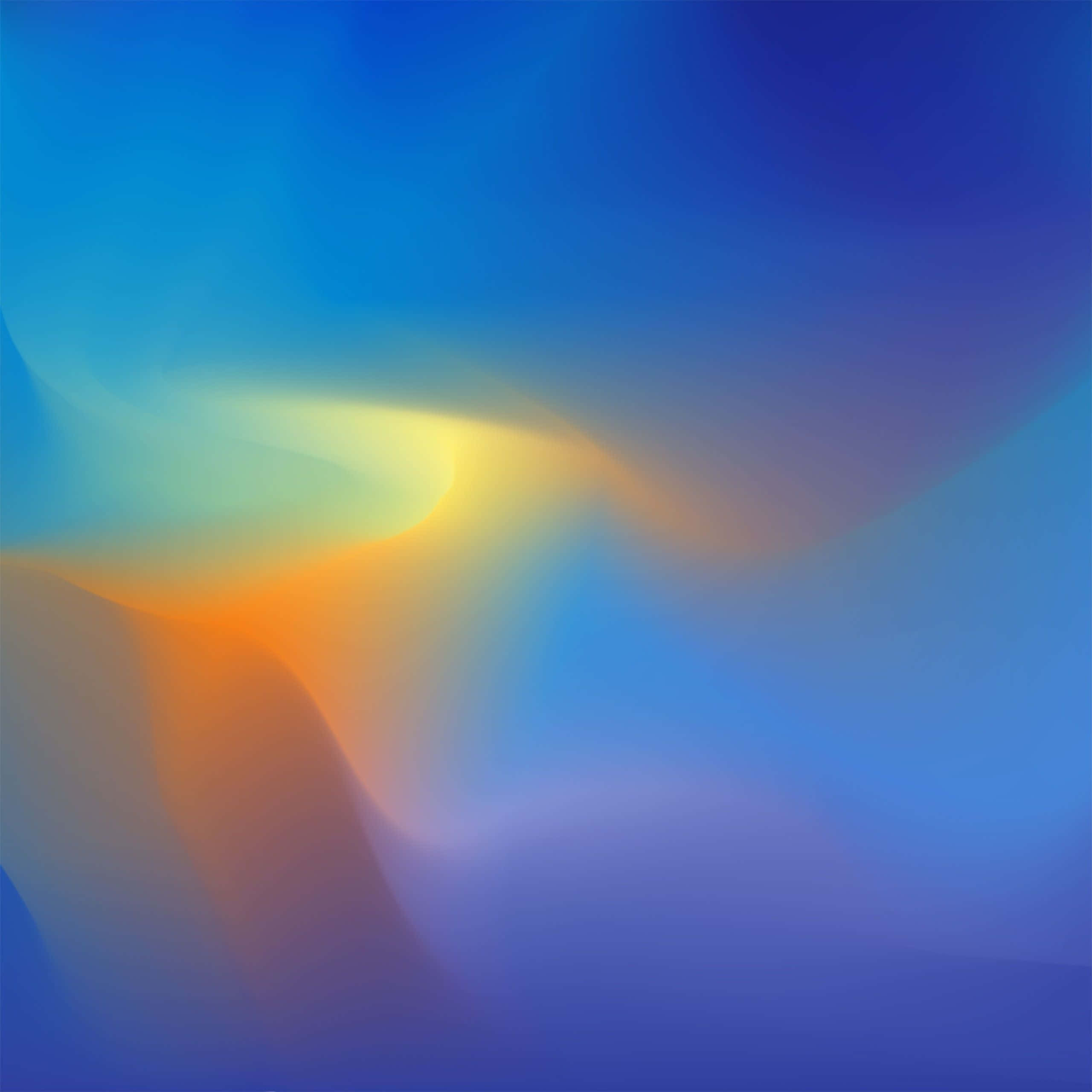 Google Pixel 3, cool blue, warm yellow orange, 2K Desktop Wallpaper