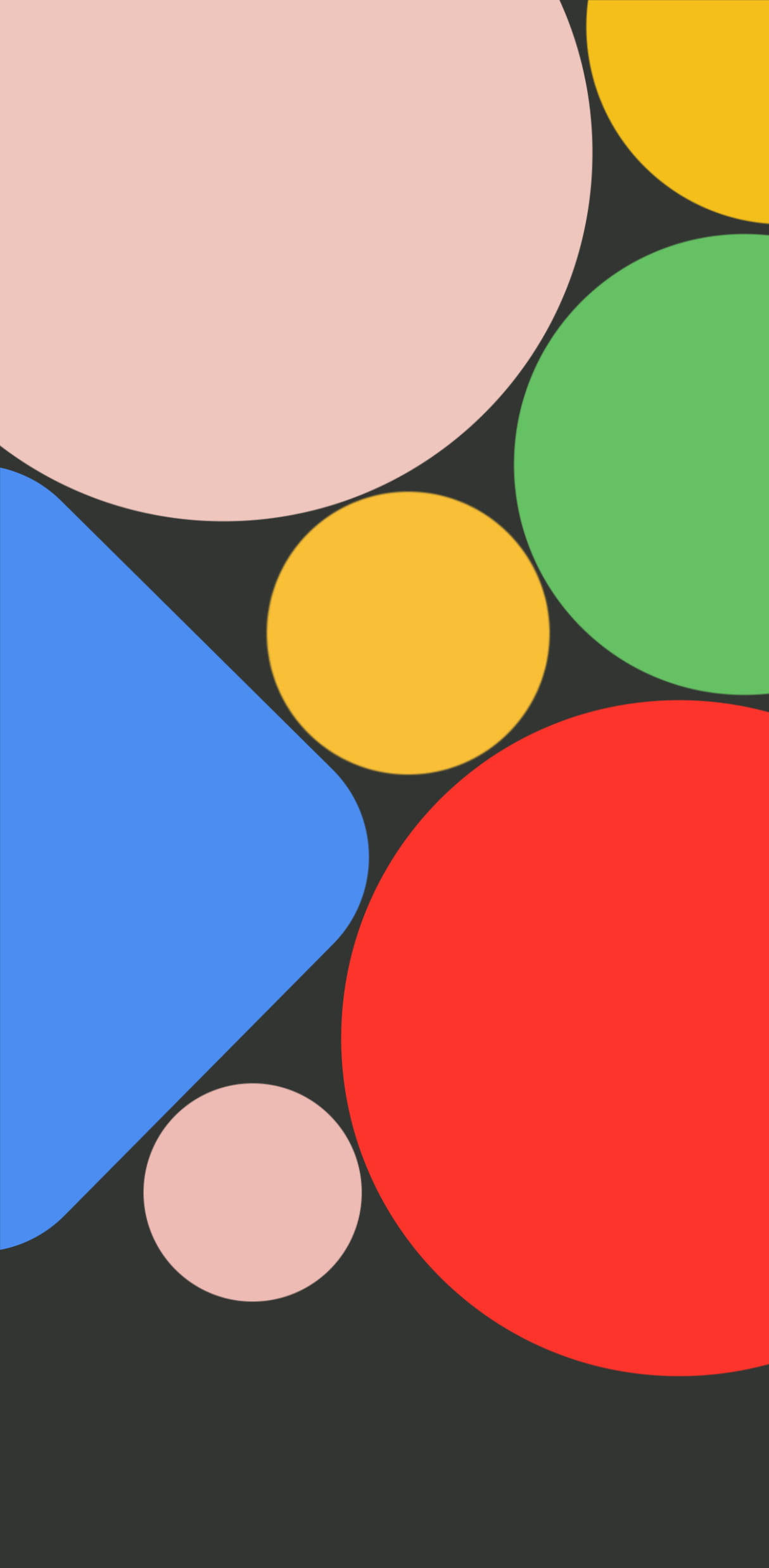 Google Pixel 4a, pastel, solid shapes, Full HD Phone Wallpaper