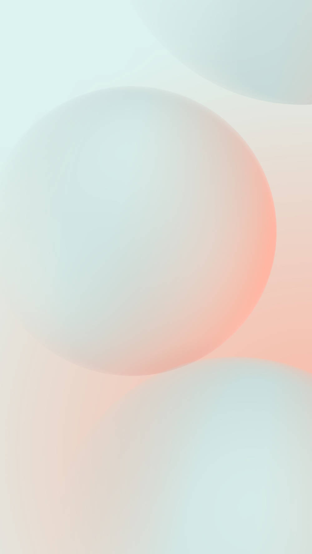 Google Pixel 4, mint, peach, HD Phone Wallpaper
