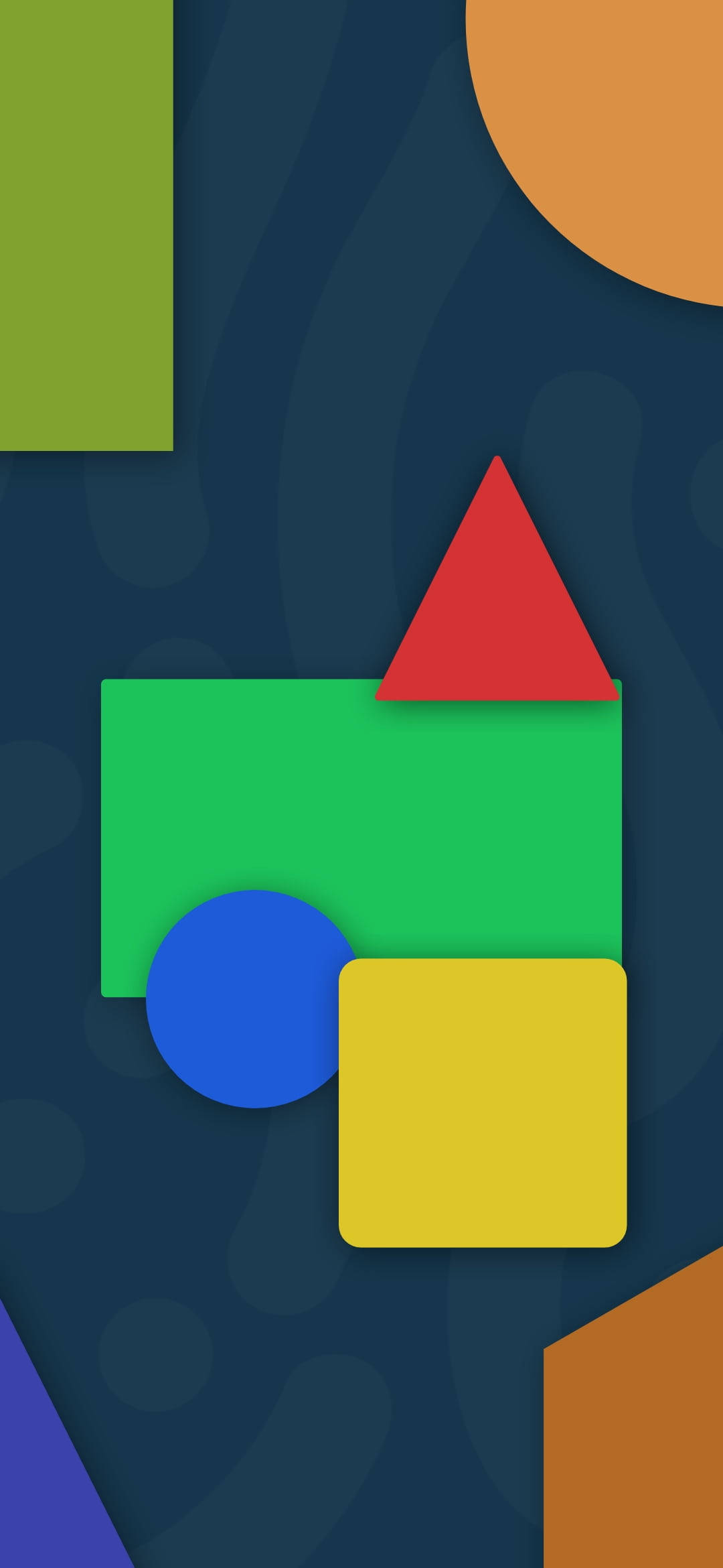 Google Pixel 4, geometric shapes, bold colors, Full HD Phone Wallpaper