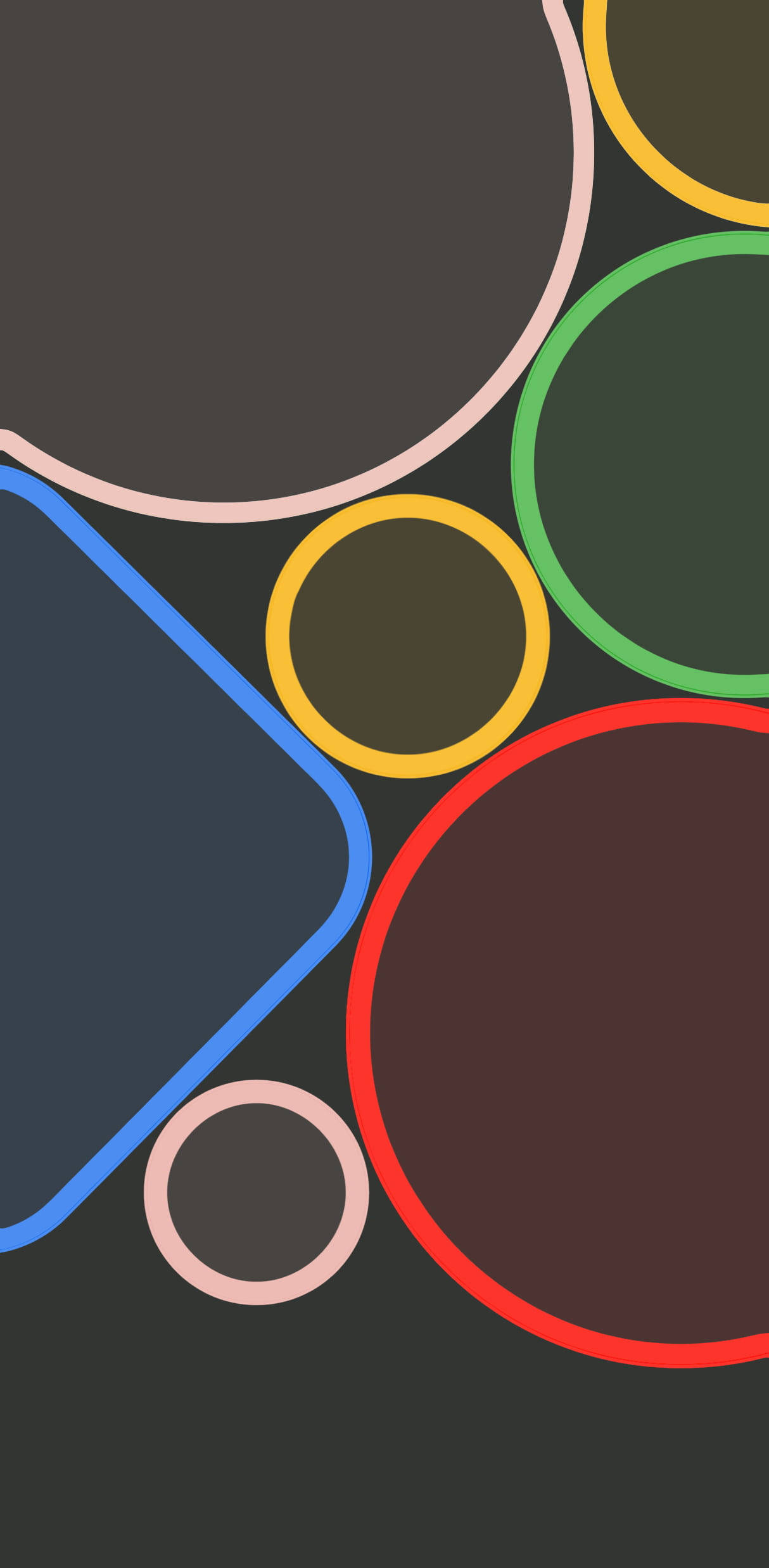 Google Pixel 4a, colorful outlines, vibrant geometric shapes, Full HD Phone Wallpaper