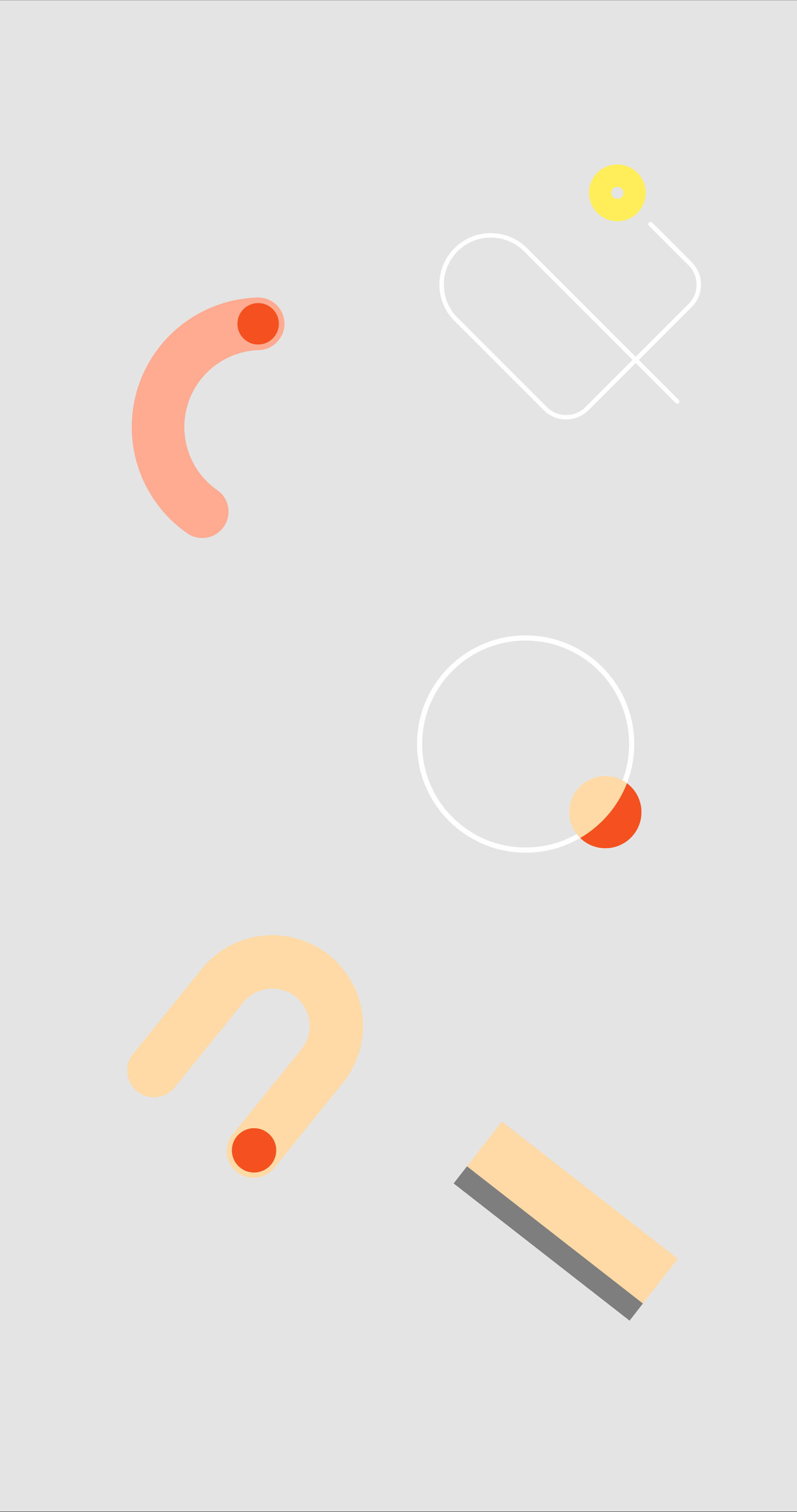 Google Pixel 4K, pastel shapes, red dots, 4K Phone Wallpaper