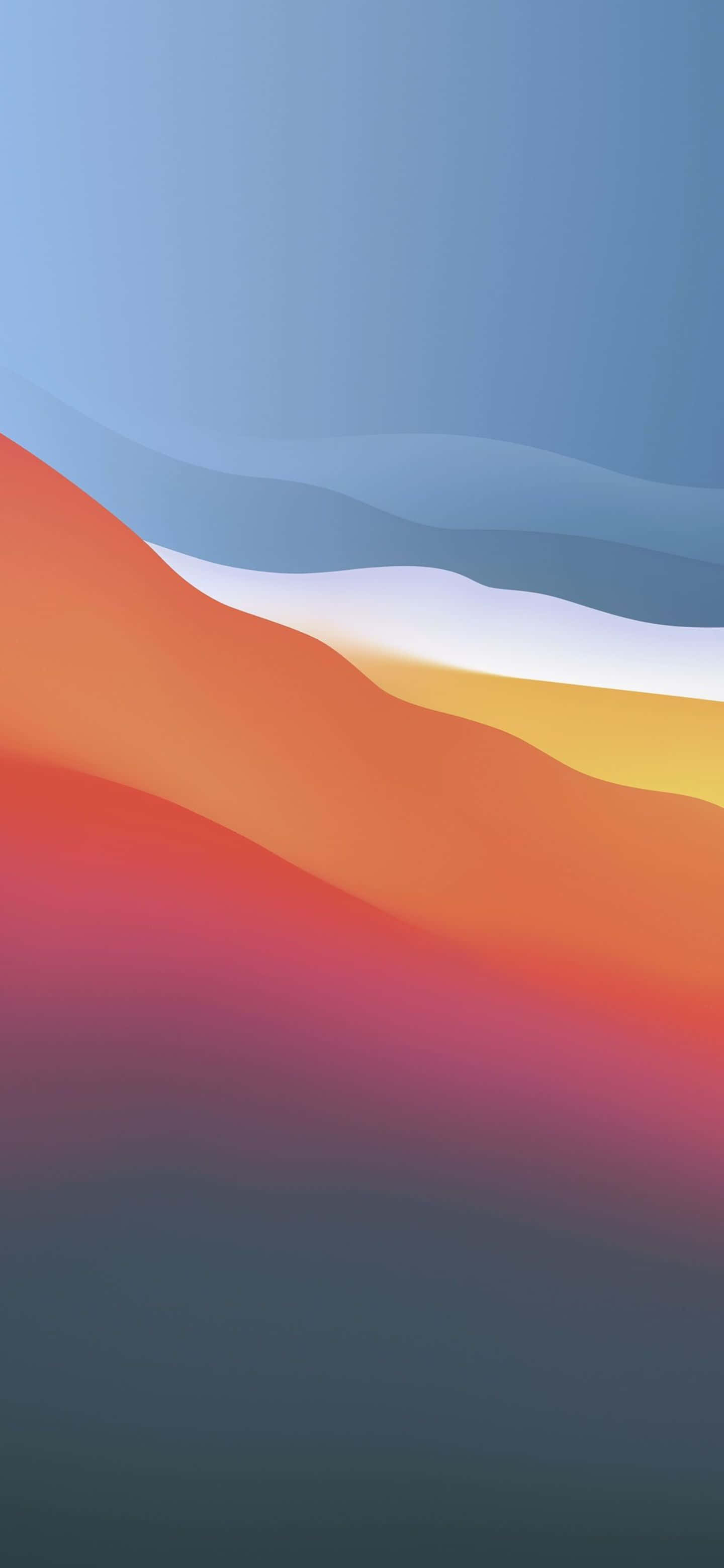 Google Pixel 6 Pro, blue, orange, 2K Phone Wallpaper