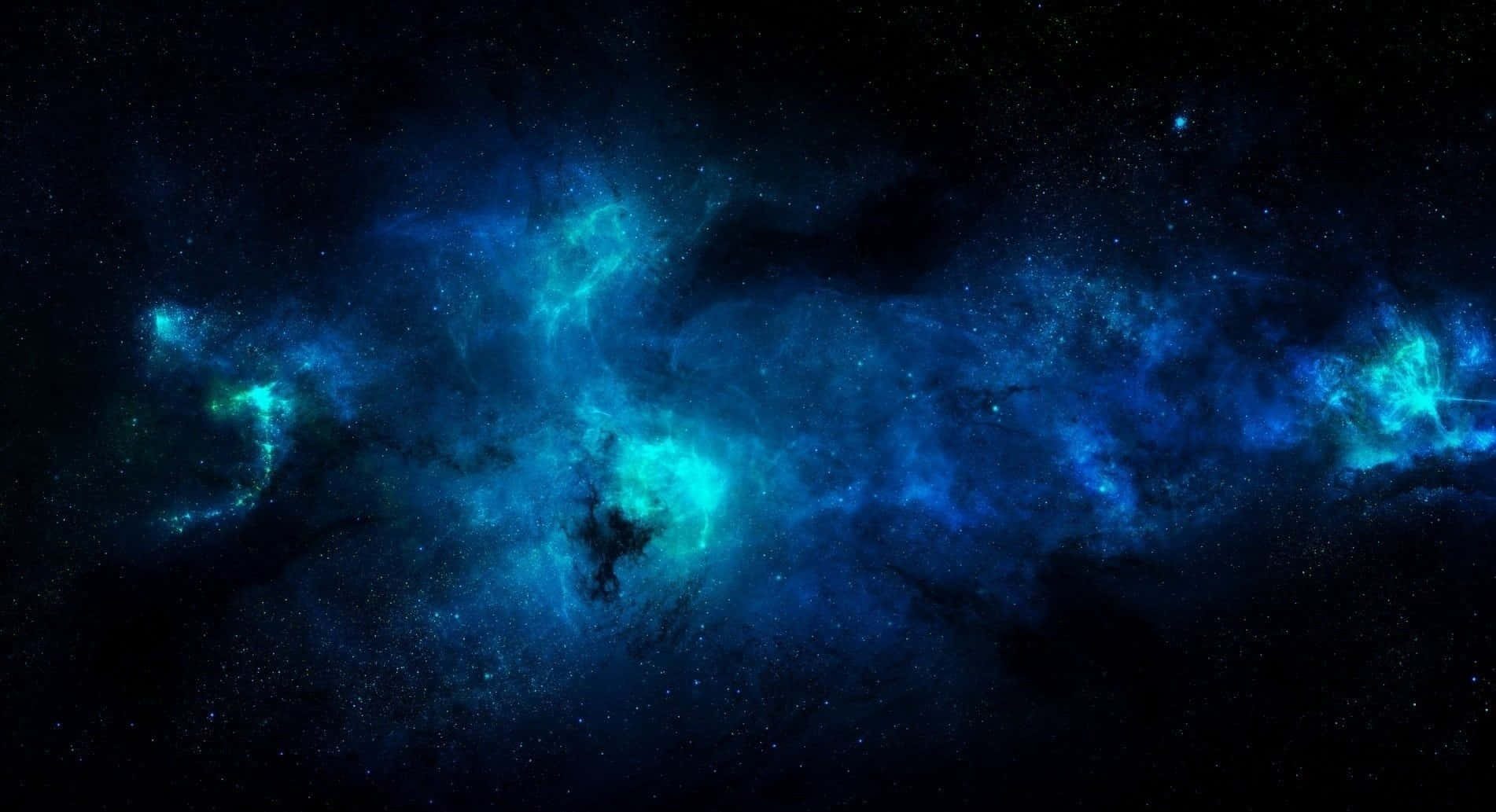 Google Pixel Desktop, cosmic nebula, deep blues, HD Desktop Wallpaper
