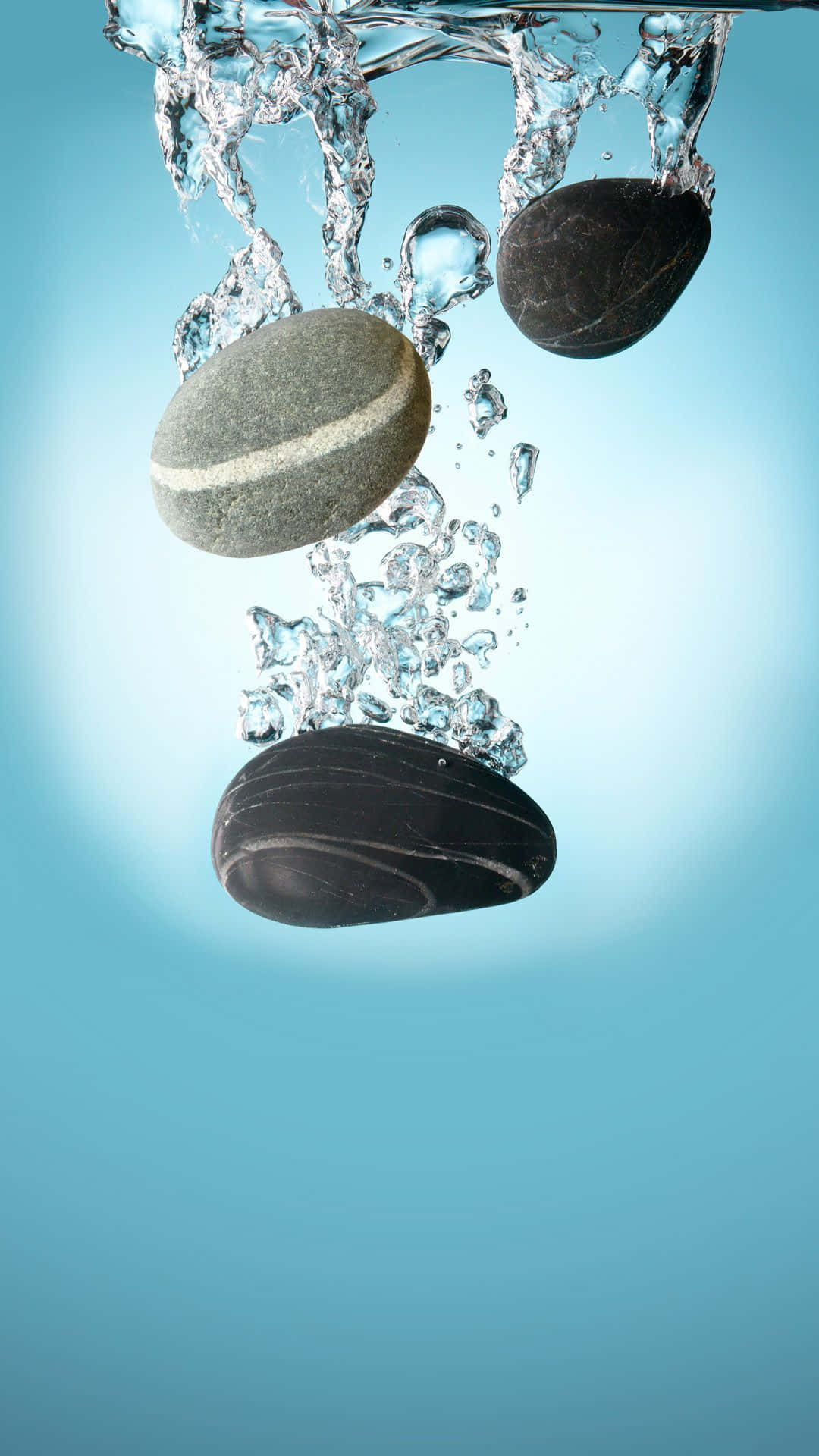 Google Pixel Water, pebbles, clear water, Full HD Phone Wallpaper