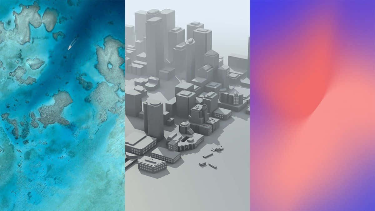 Google Pixel Water, coral reef, boat, SD Desktop Wallpaper