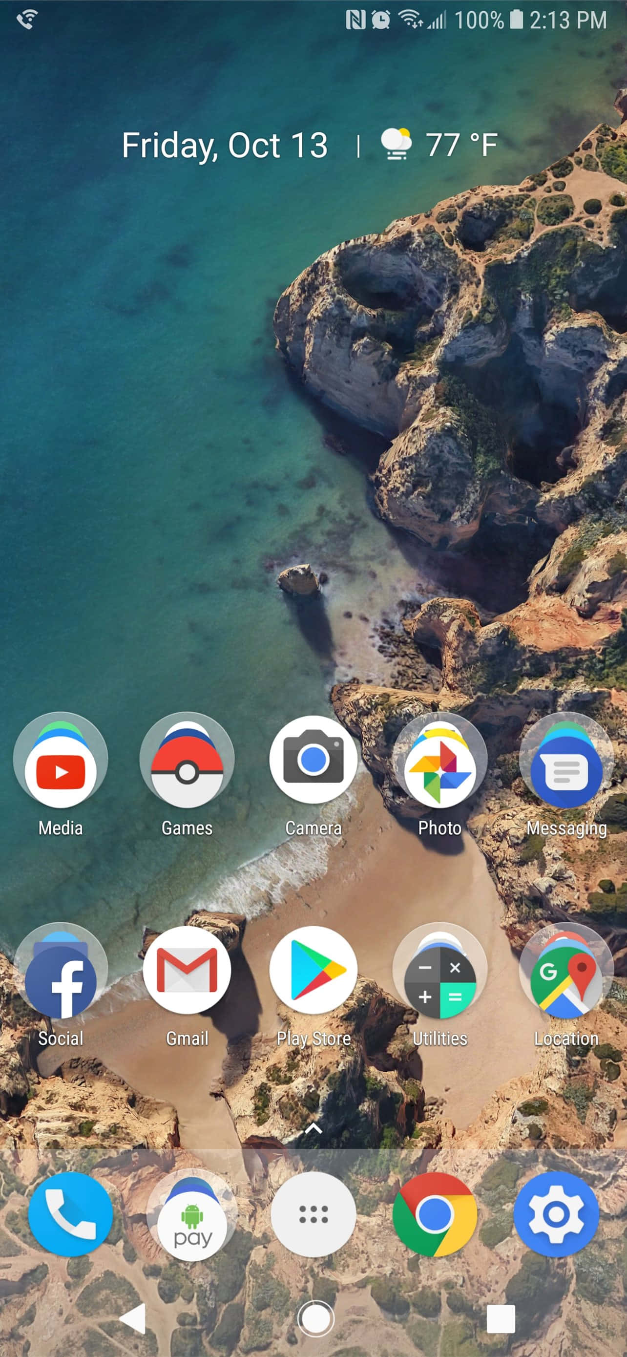 Google Pixel XL, 1284 x 2778, android home screen, 2K Phone Wallpaper