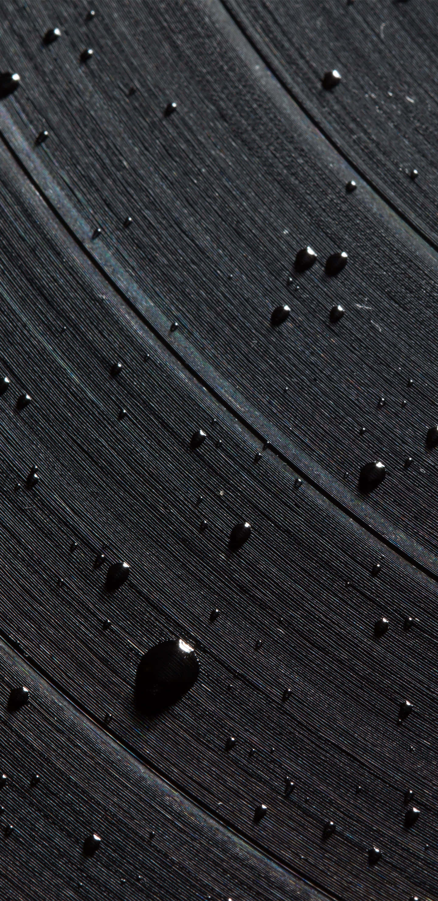 Google Pixel XL, raindrops, dark textured wood grain, 2K Phone Wallpaper