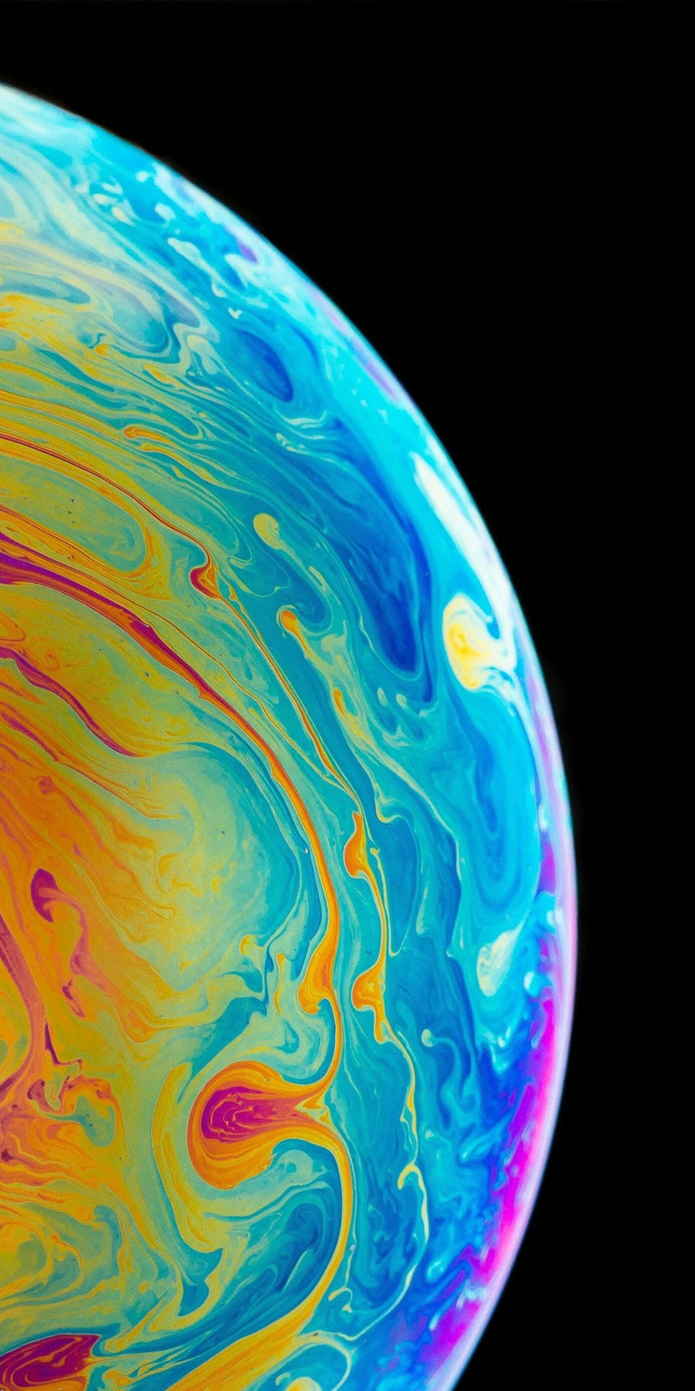 Google Pixel Xl, iridescent blues, yellows, 2K Phone Wallpaper