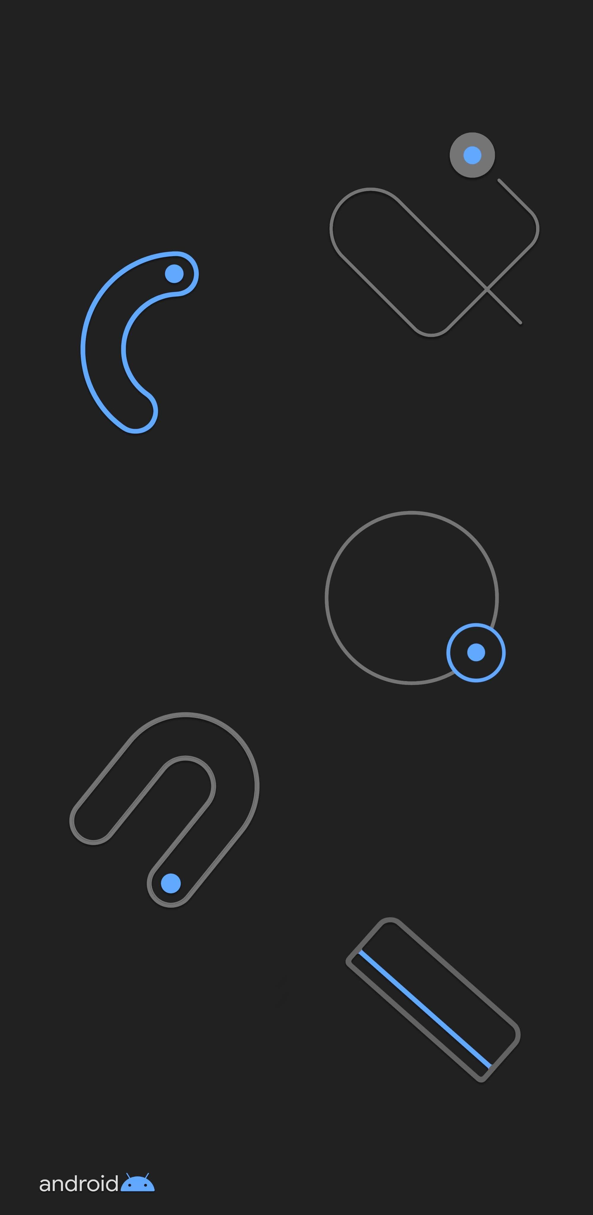Google Pixel, 4K, abstract shapes, 4K Phone Wallpaper