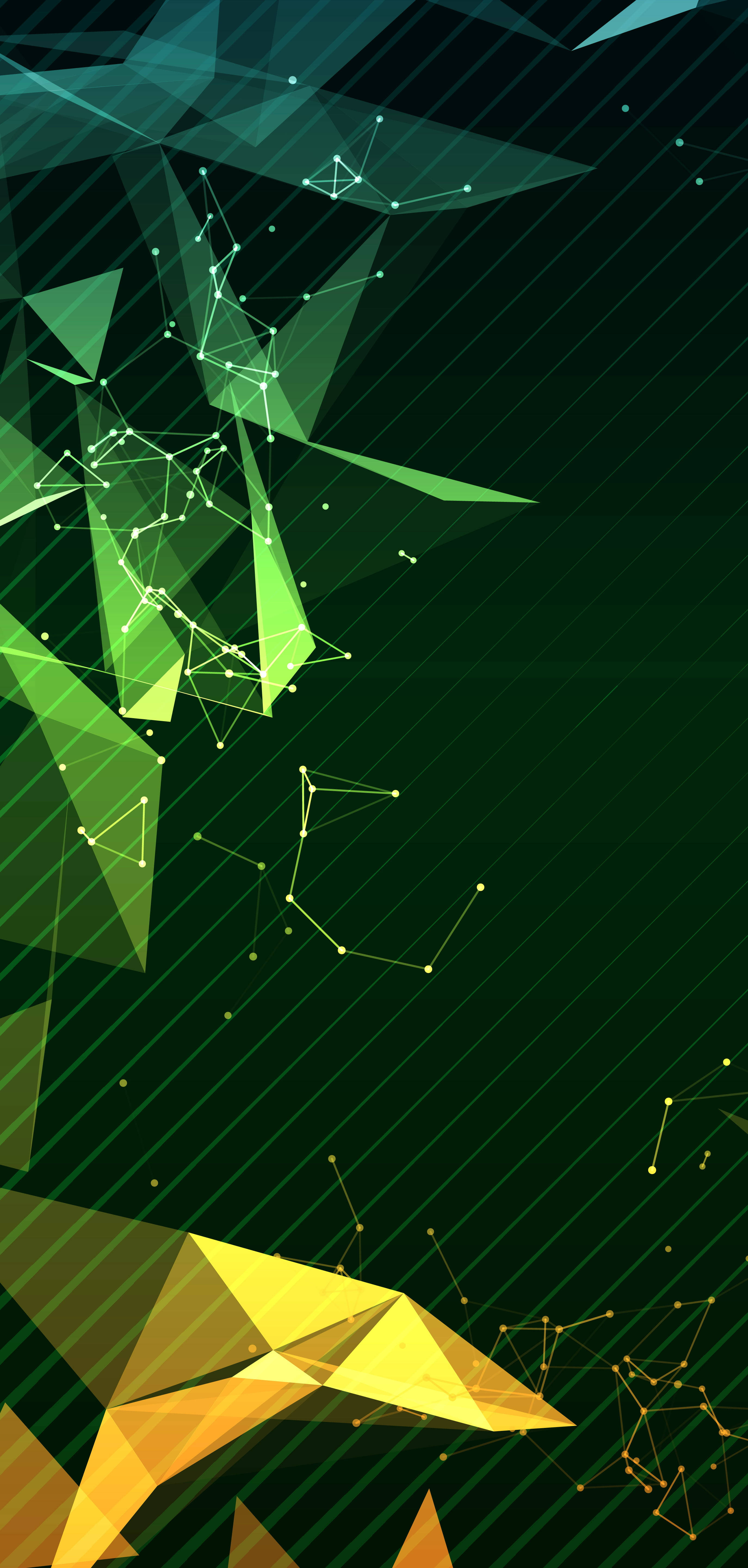 Google Pixel, 4K, green polygonal pattern, 5K Phone Wallpaper