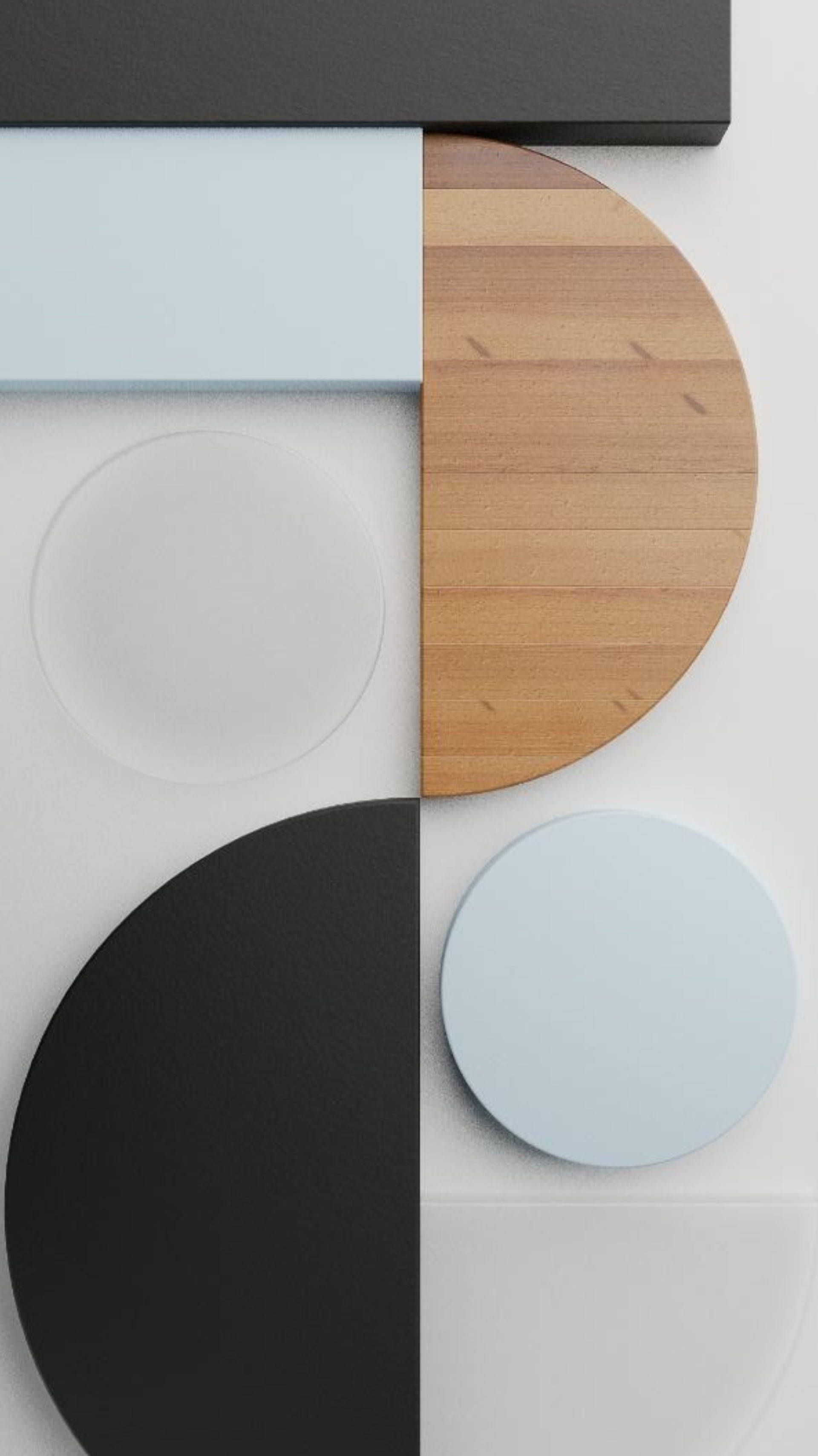 Google Pixel, 4K, wooden abstract shapes, 2K Phone Wallpaper