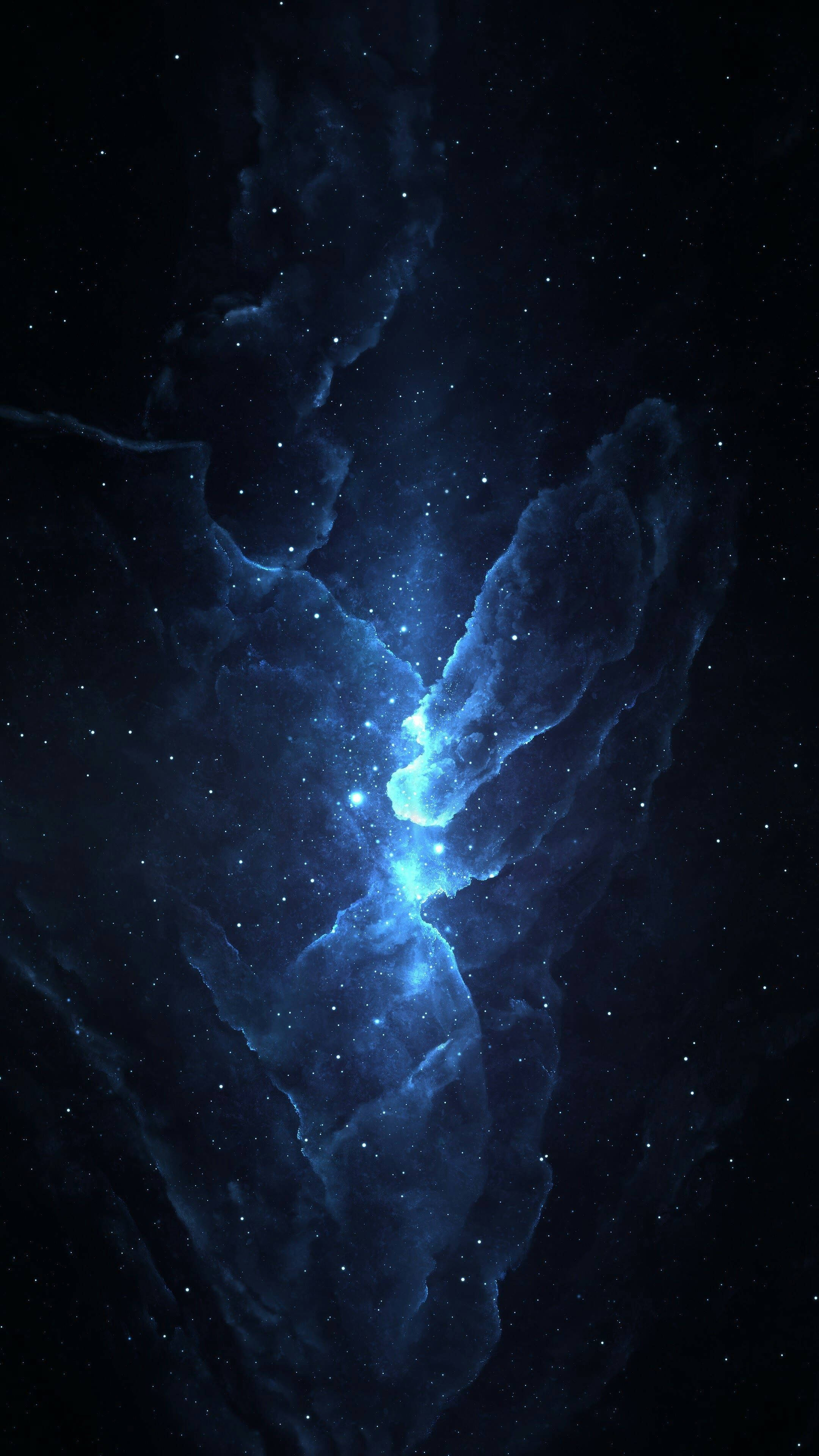 Google Pixel, 4K, dark space clouds, 4K Phone Wallpaper