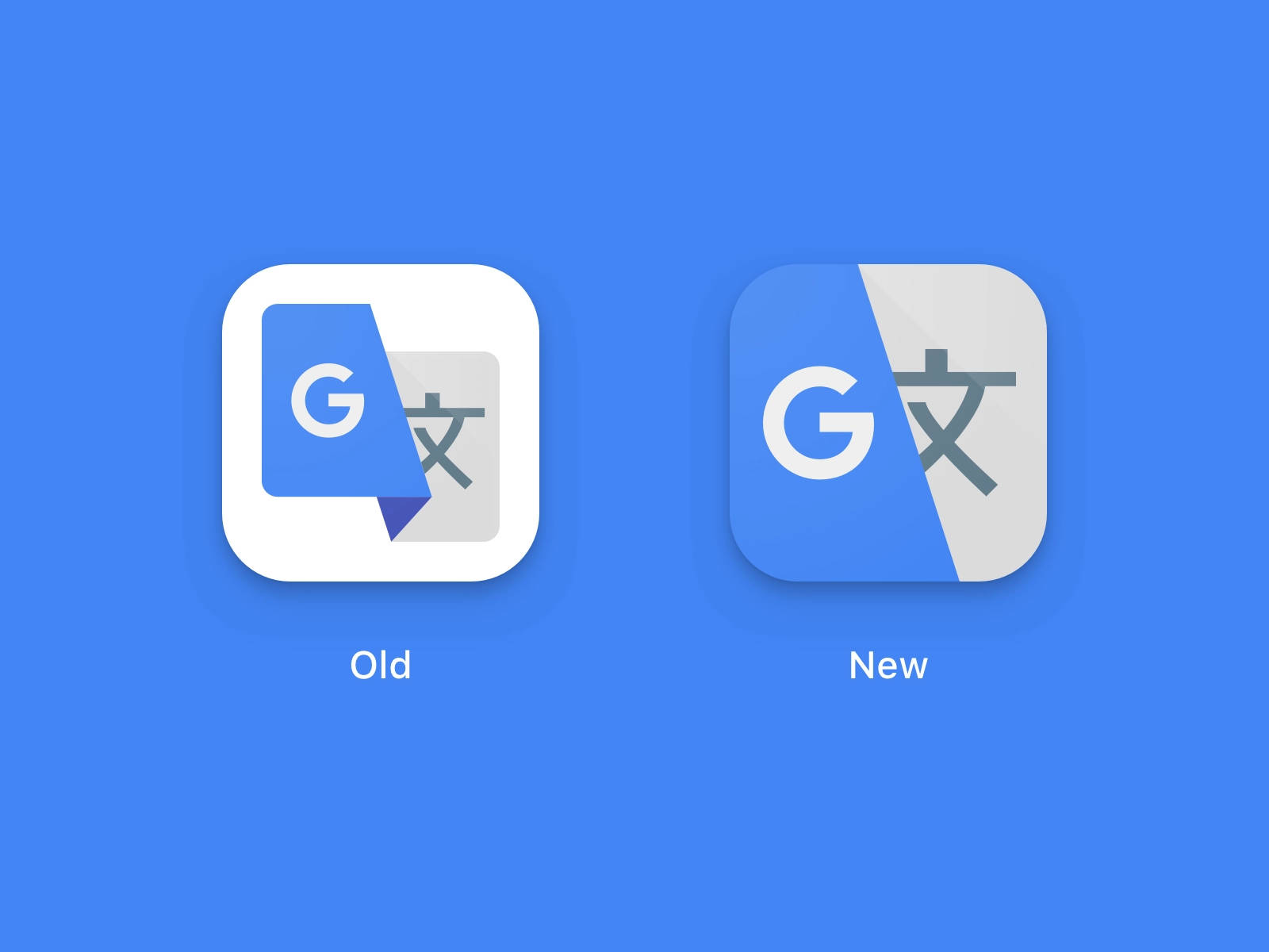 Google Translate, old logo, new logo, HD Desktop Wallpaper