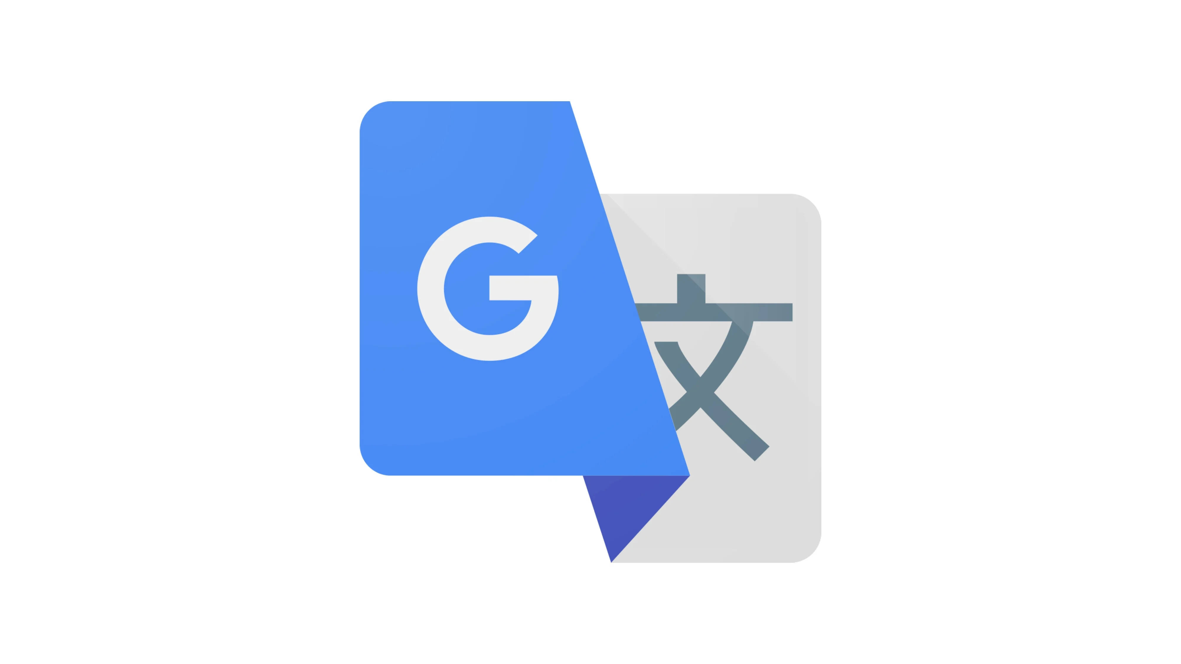 Google Translate, blue, gray, 4K Desktop Wallpaper