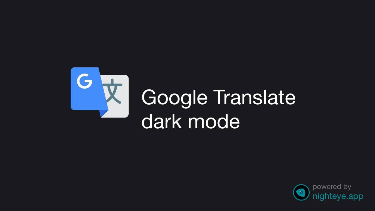 Google Translate, dark mode, black background, HD Desktop Wallpaper