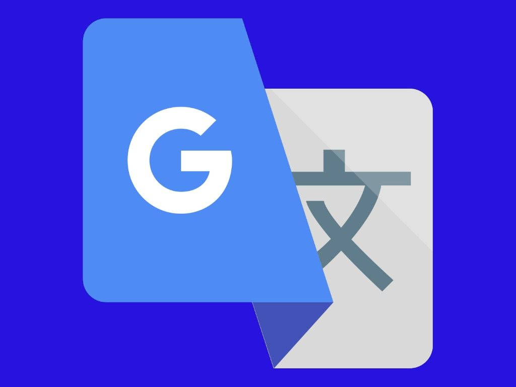 Google Translate, blue, gray, SD Desktop Wallpaper