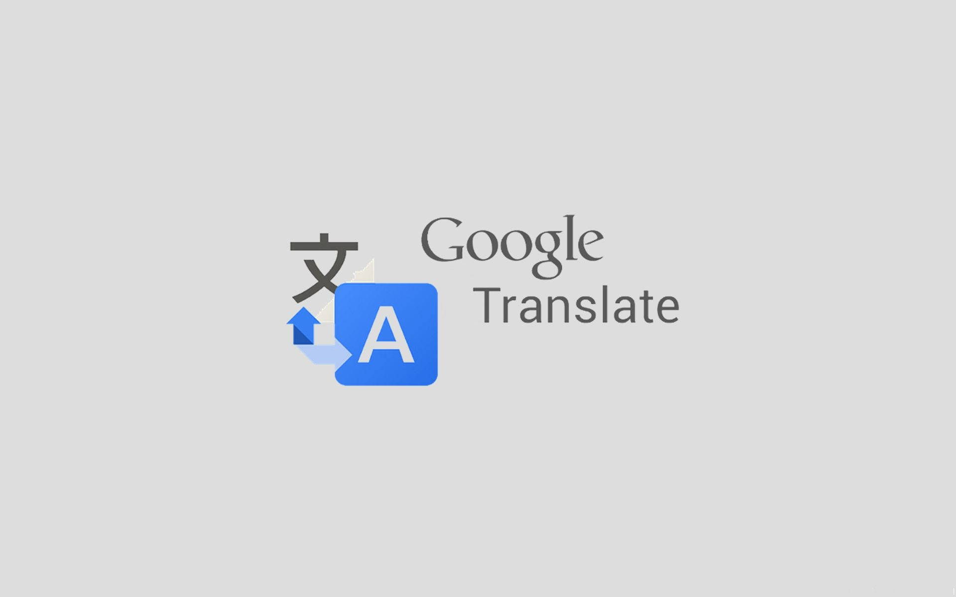 Google Translate, blue square icon, Chinese character, Full HD Desktop Wallpaper