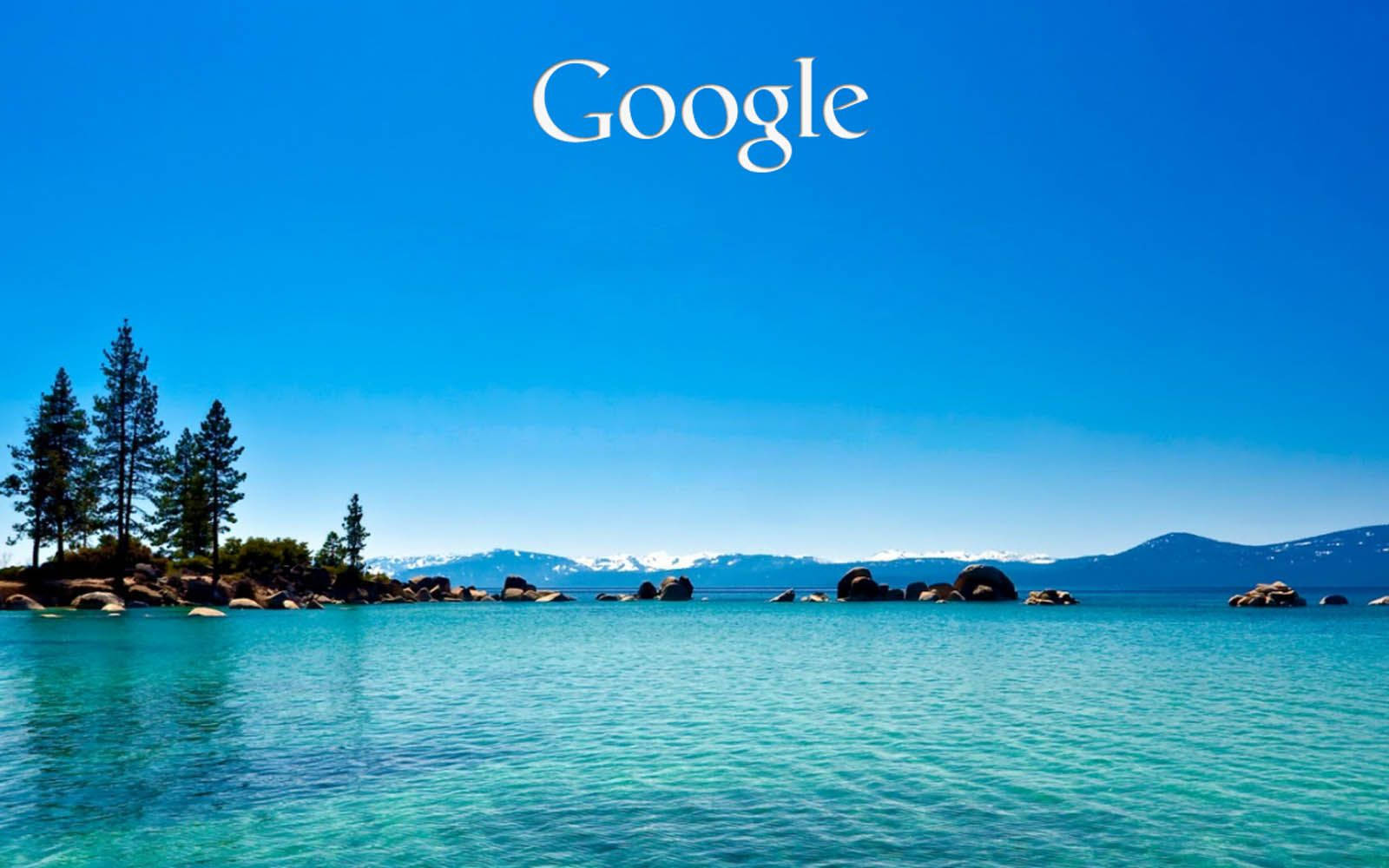 Google, blue sea, turquoise lake, HD Desktop Wallpaper