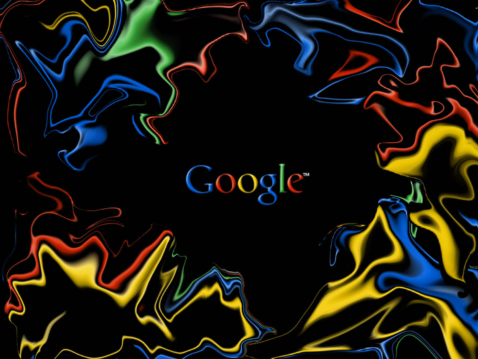 Google, colorful waves, swirling colors, HD Desktop Wallpaper
