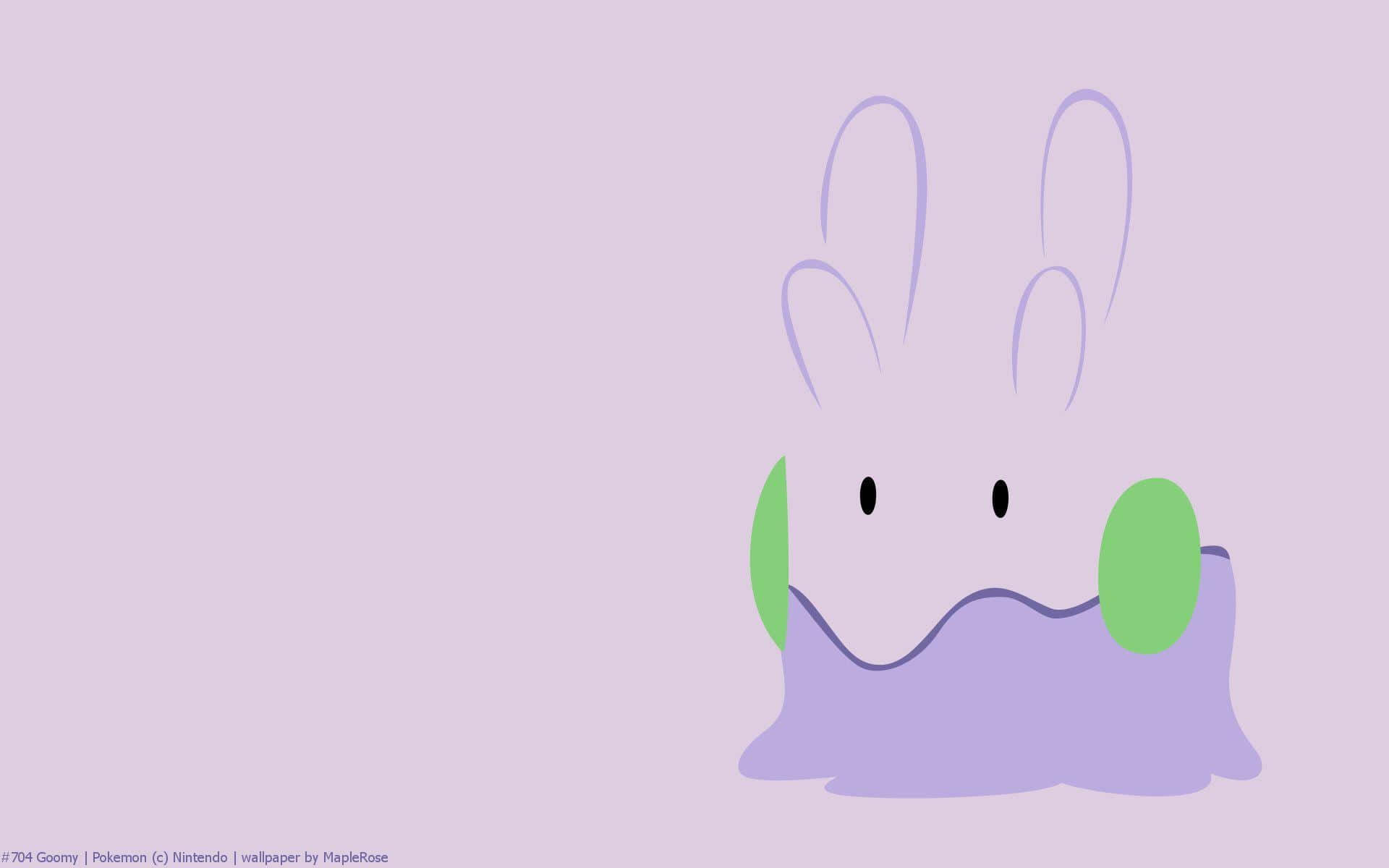 purple Goomy, green cheeks, long ears, Full HD Desktop Wallpaper