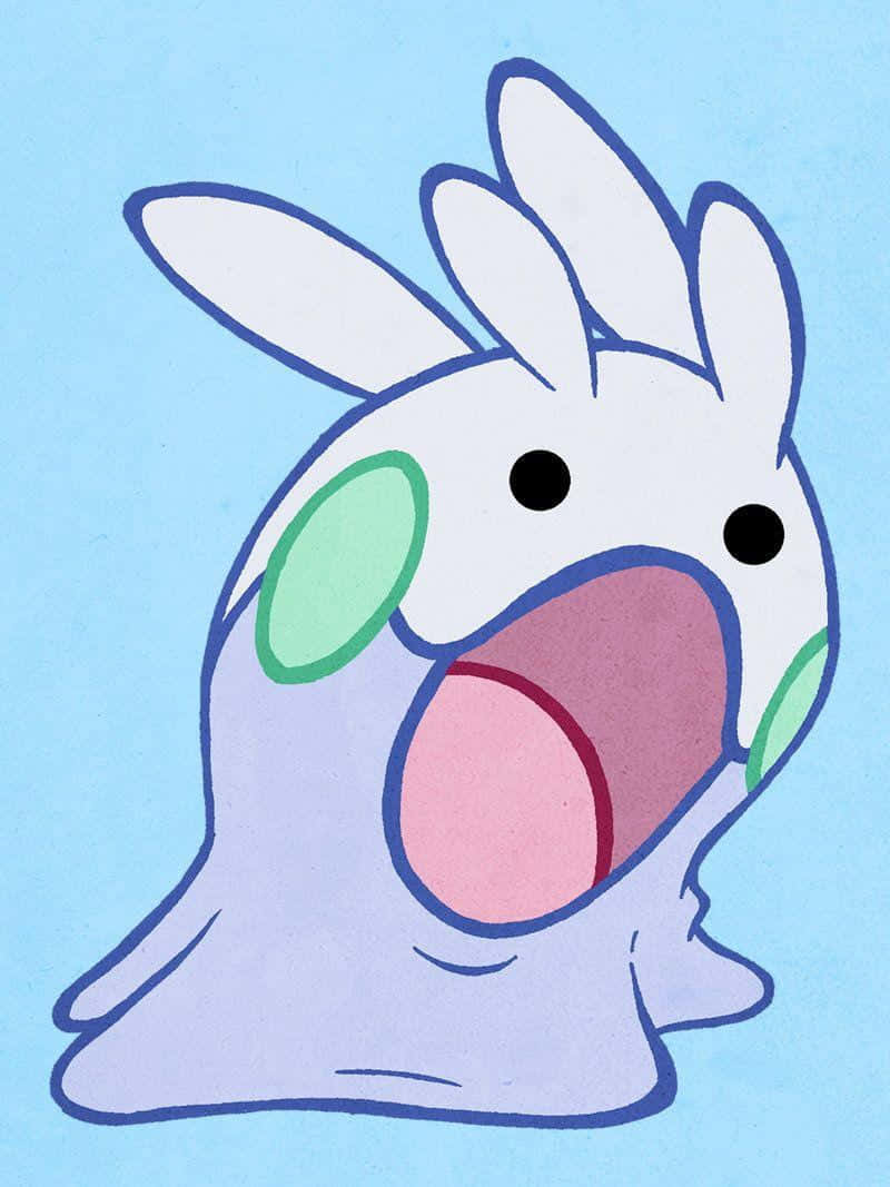 Goomy, white creature, green cheeks, SD Phone Wallpaper