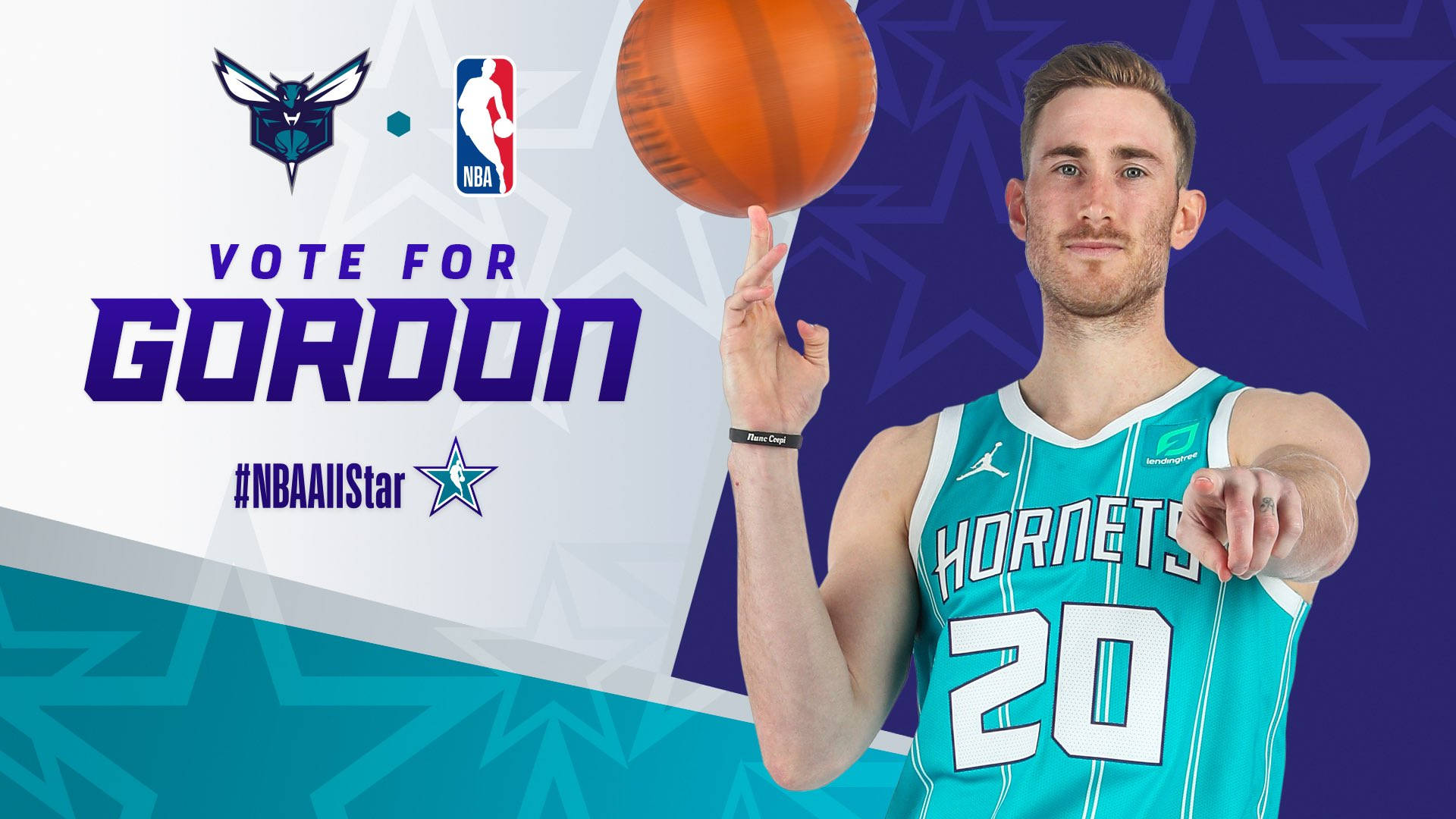 Gordon Hayward, 2021 NBA All-Star, teal Hornets jersey, Full HD Desktop Wallpaper