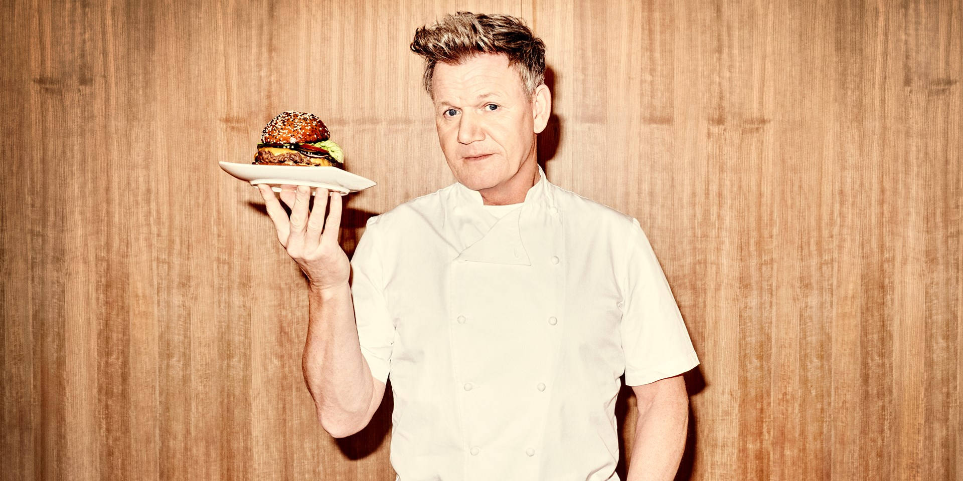 Gordon Ramsay, celebrity chef, gourmet burger, Full HD Desktop Wallpaper