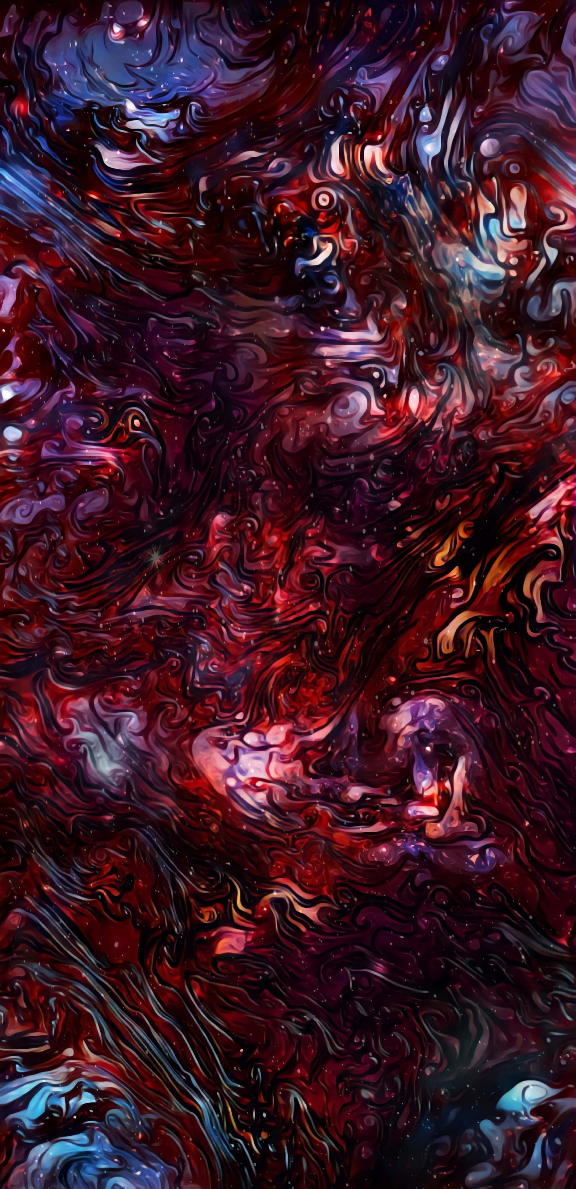cosmic swirls, deep reds, purples, 4K Phone Wallpaper