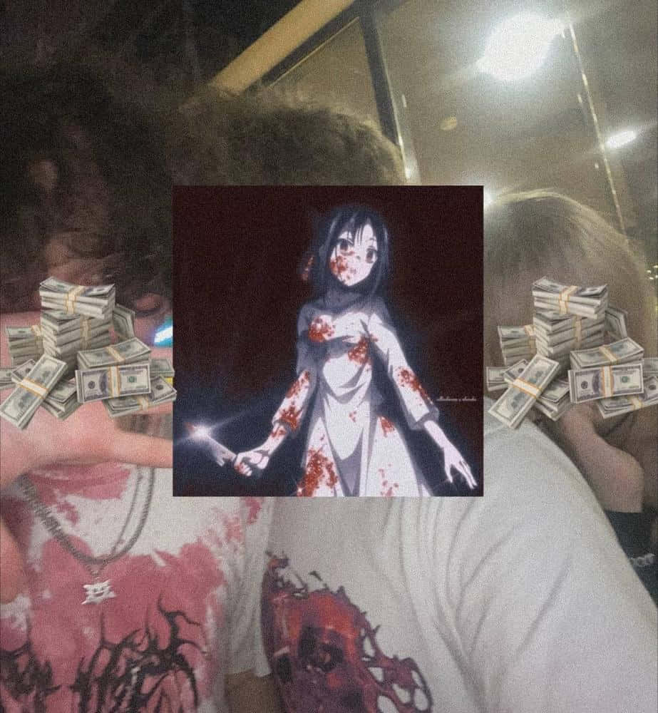 Gore Aesthetic, anime girl, blood, SD Phone Wallpaper