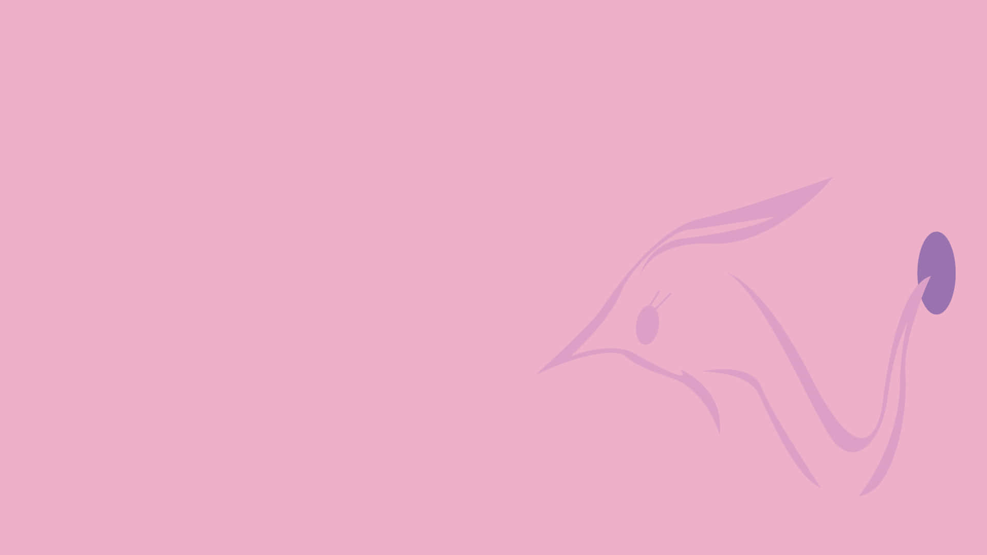 Gorebyss, minimalist line-art illustration, stylized bird, Full HD Desktop Wallpaper