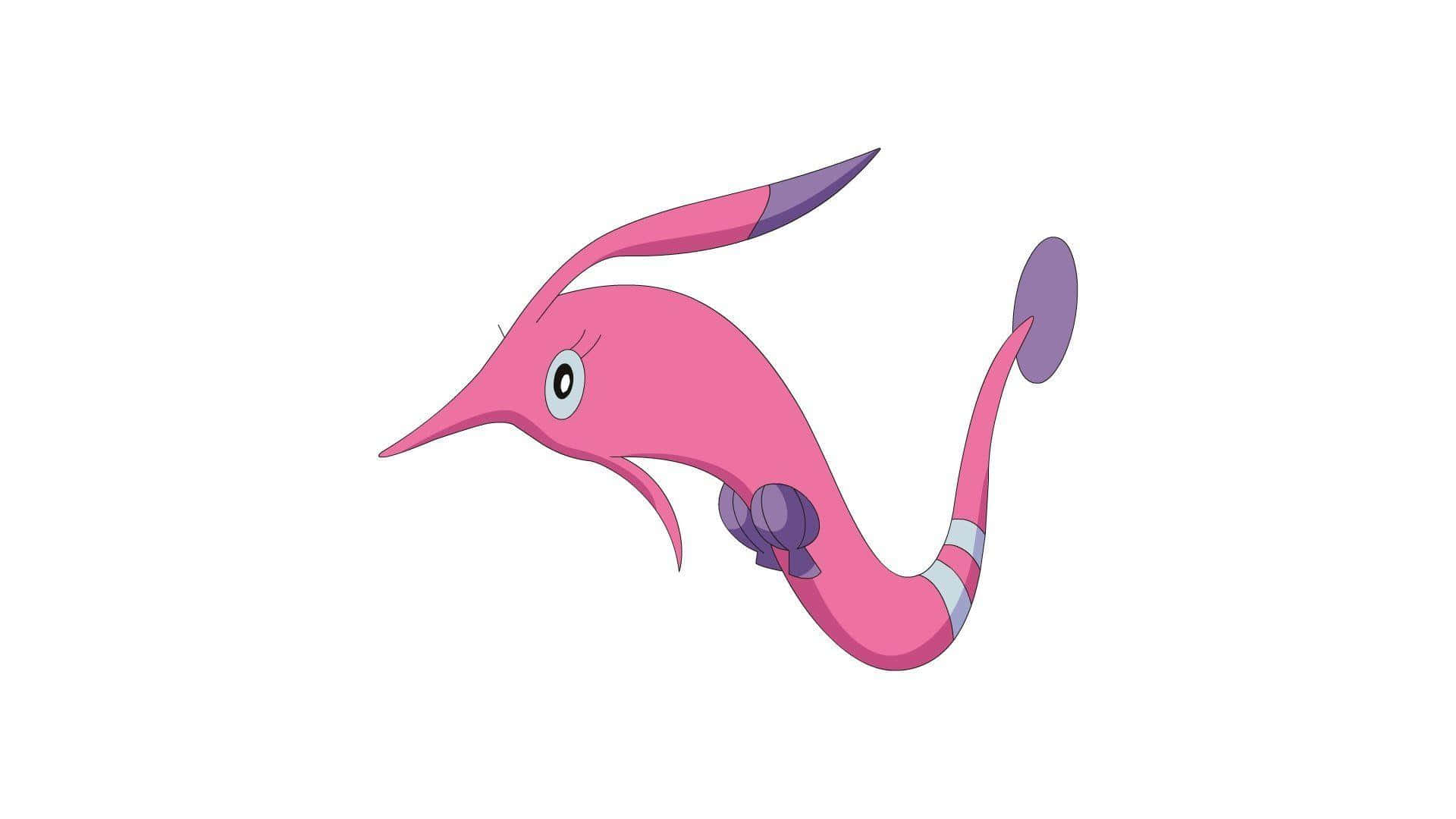 Gorebyss, pink cartoon dolphin, purple fins, Full HD Desktop Wallpaper