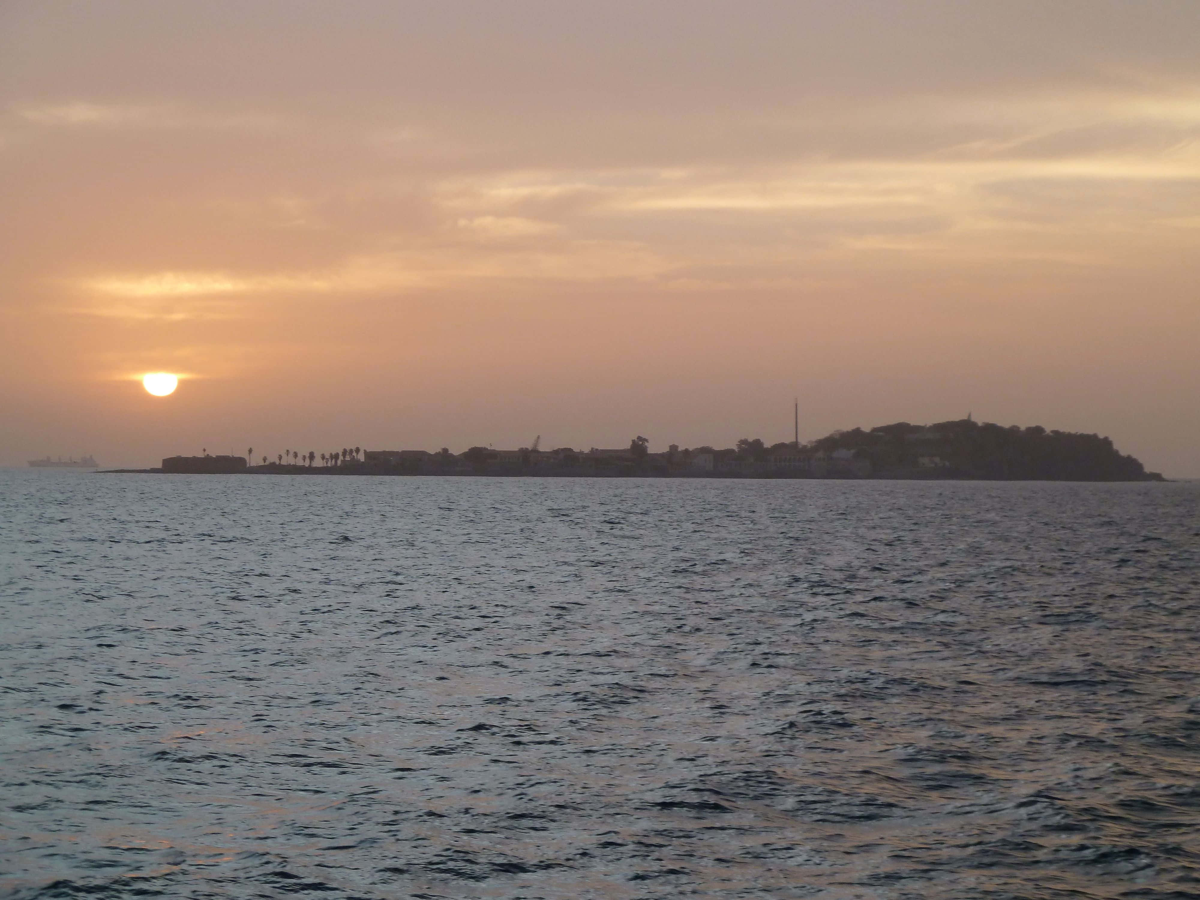 Goree, Sunset, calm sea, 4K Desktop Wallpaper