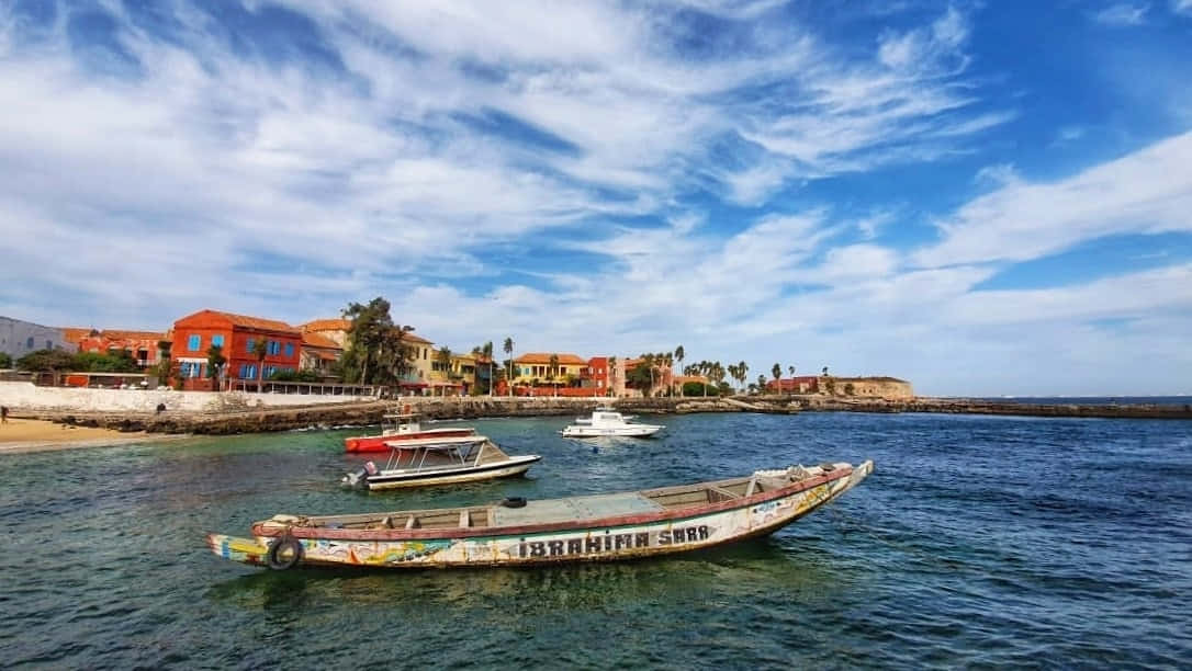 Goree, boats, sea of goree, SD Desktop Wallpaper