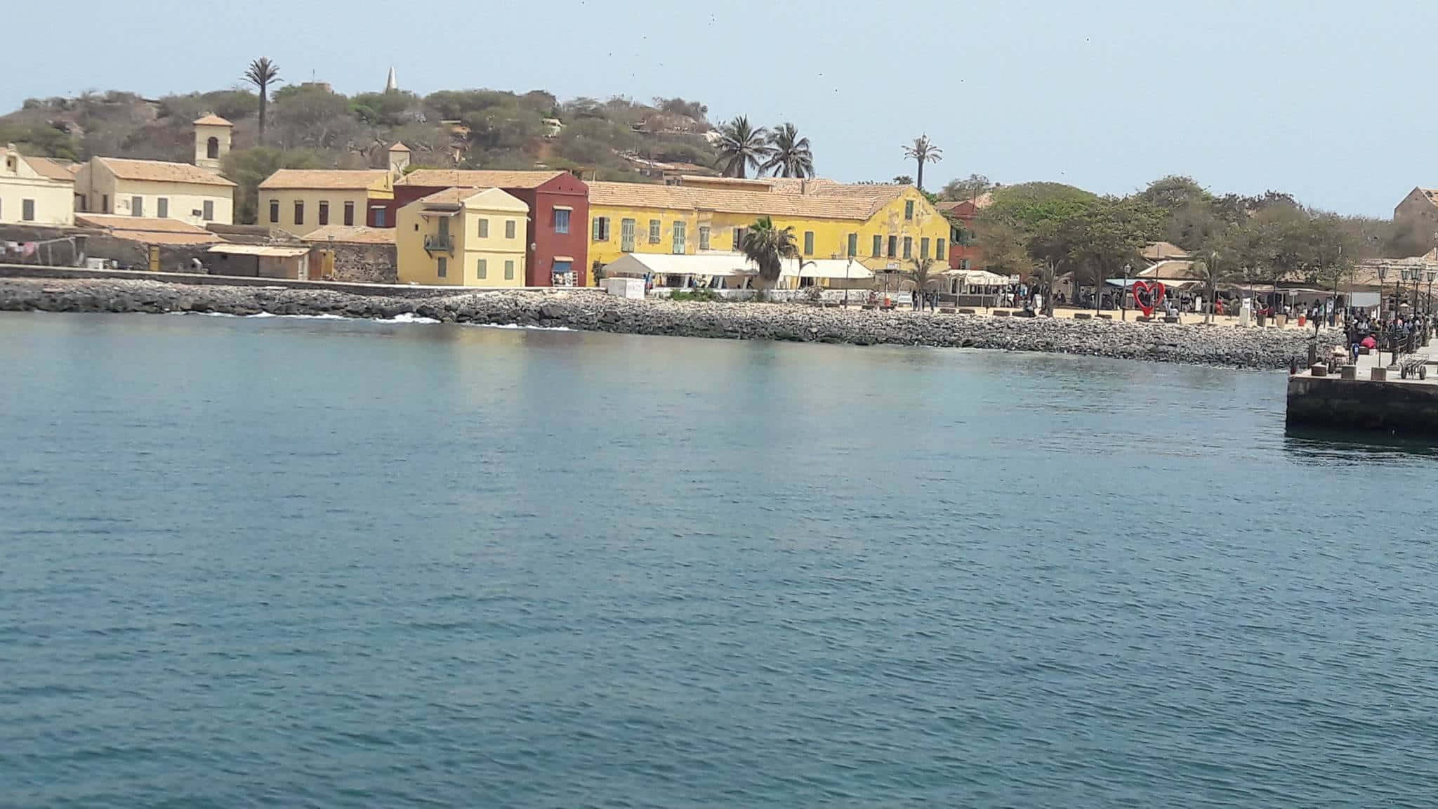 Goree, Deep Blue Sea, vibrant yellow, Full HD Desktop Wallpaper
