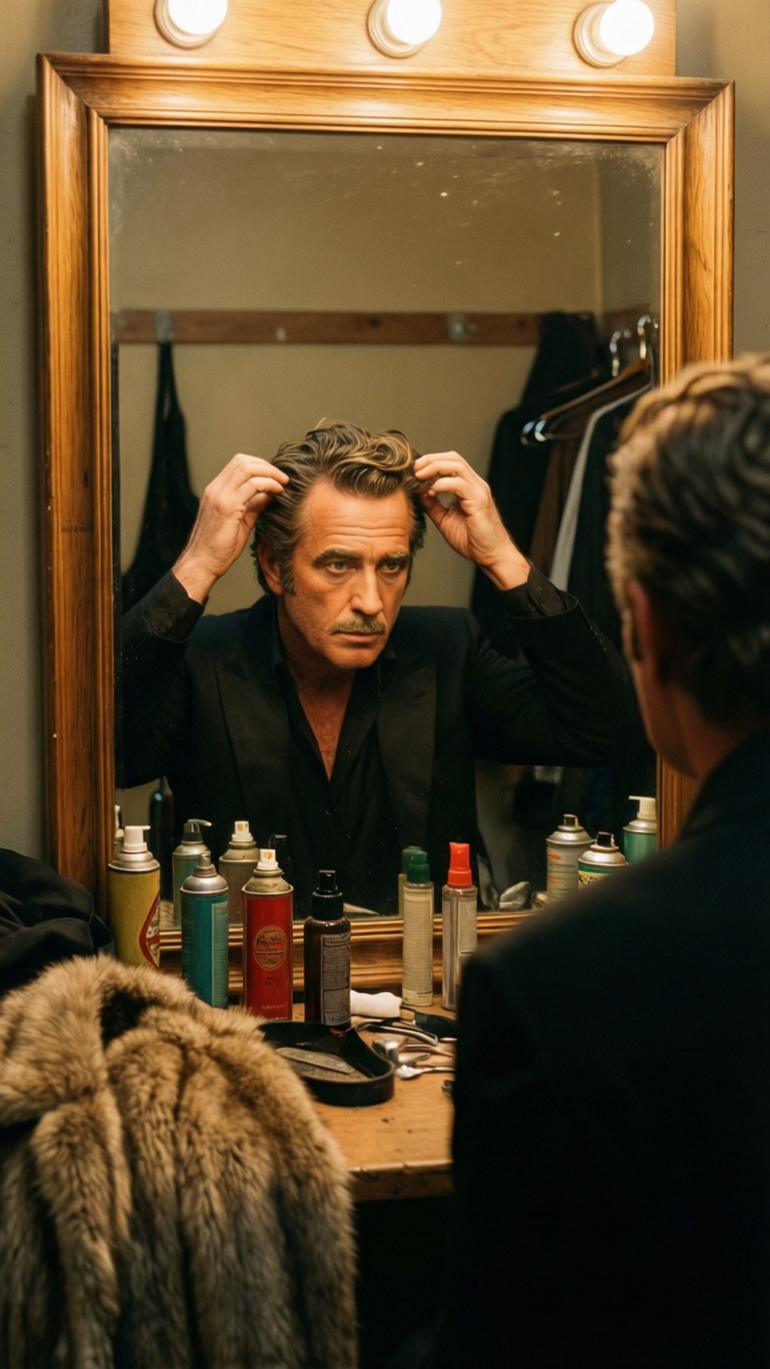 Gorgeous George, backstage, vintage styling, Full HD Phone Wallpaper