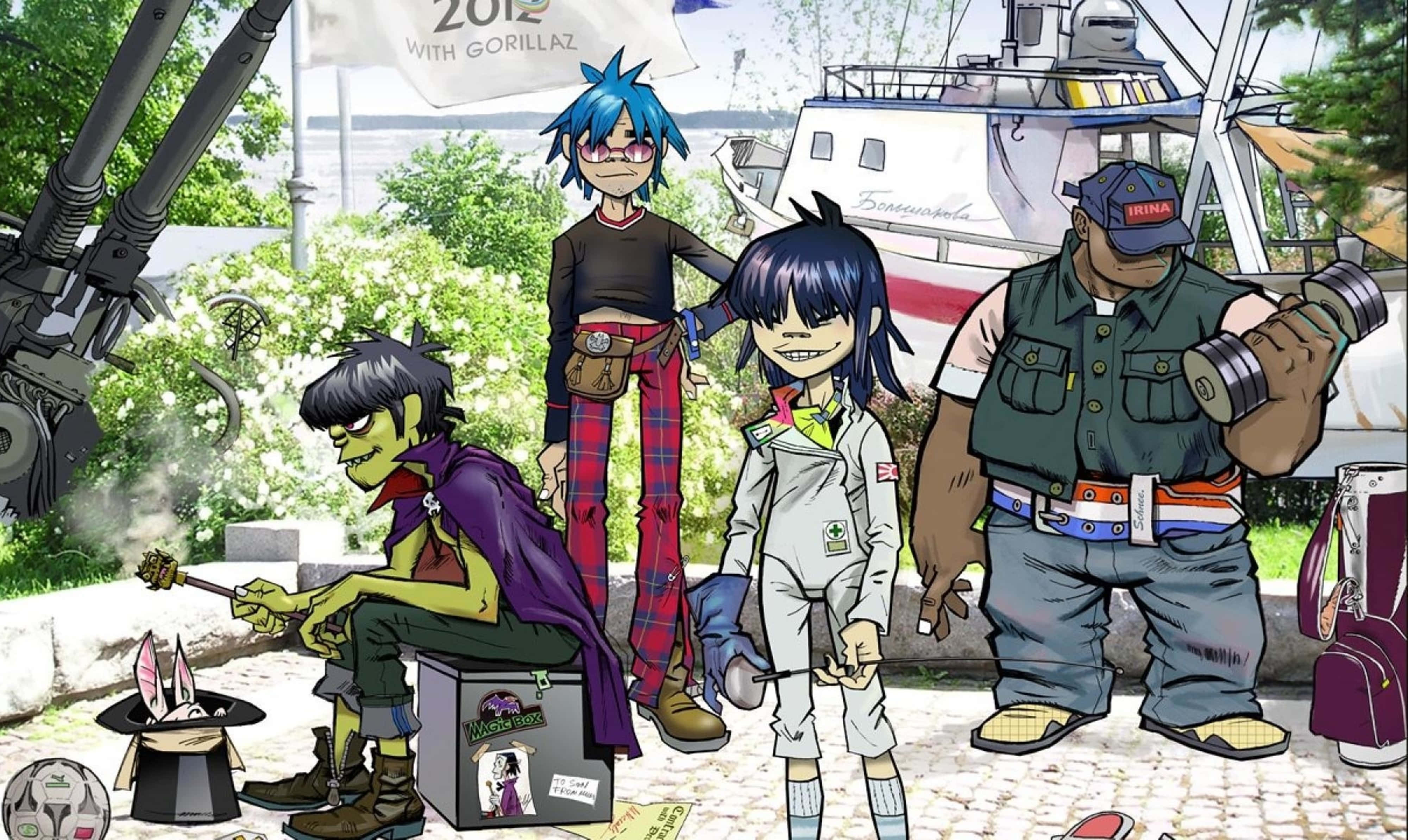 Gorillaz, 4K, spiky hair, 4K Desktop Wallpaper