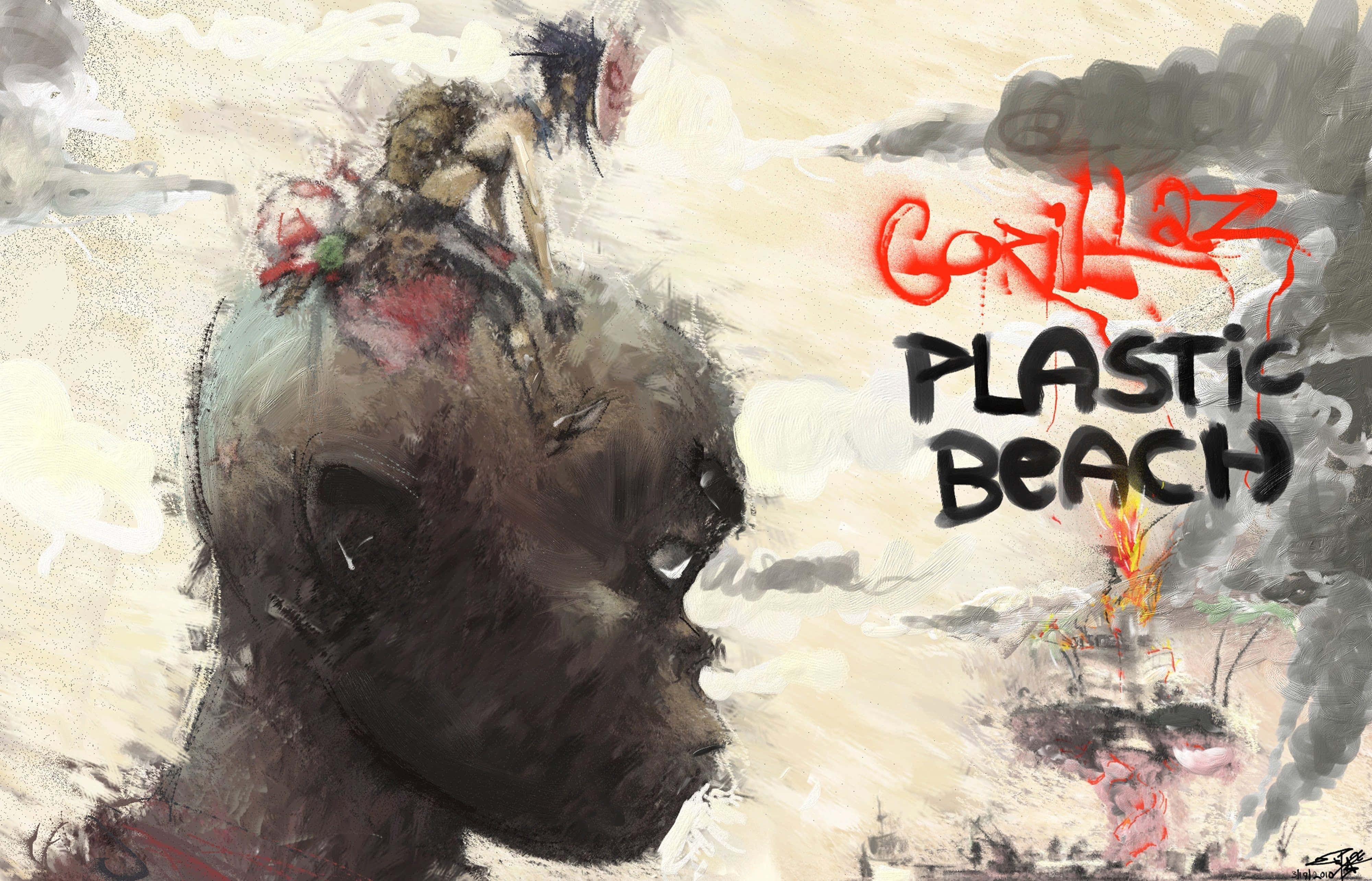 Gorillaz, 4K, gorilla's head, 4K Desktop Wallpaper