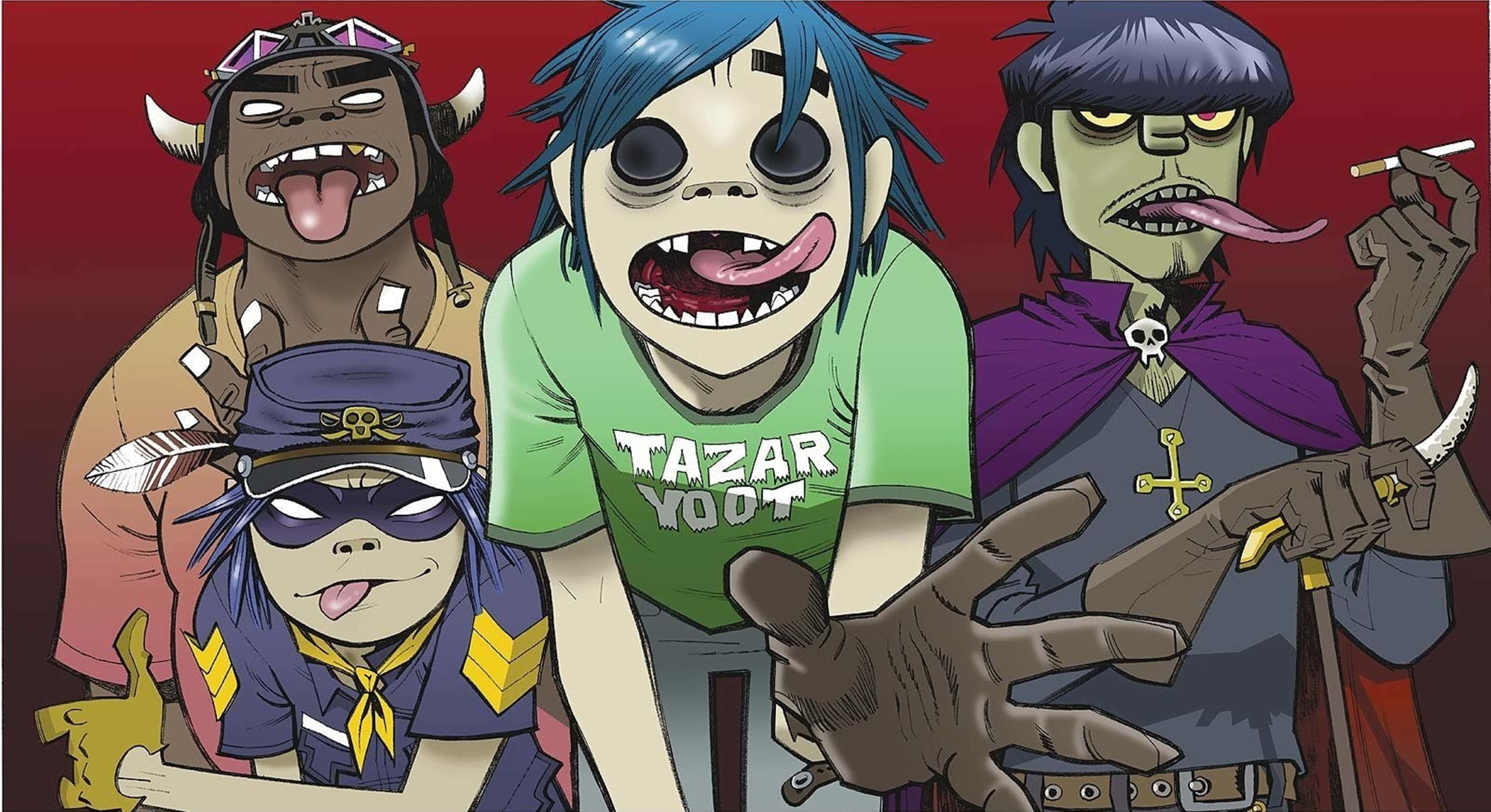 Gorillaz, 4K, cartoonish animated characters, 4K Desktop Wallpaper