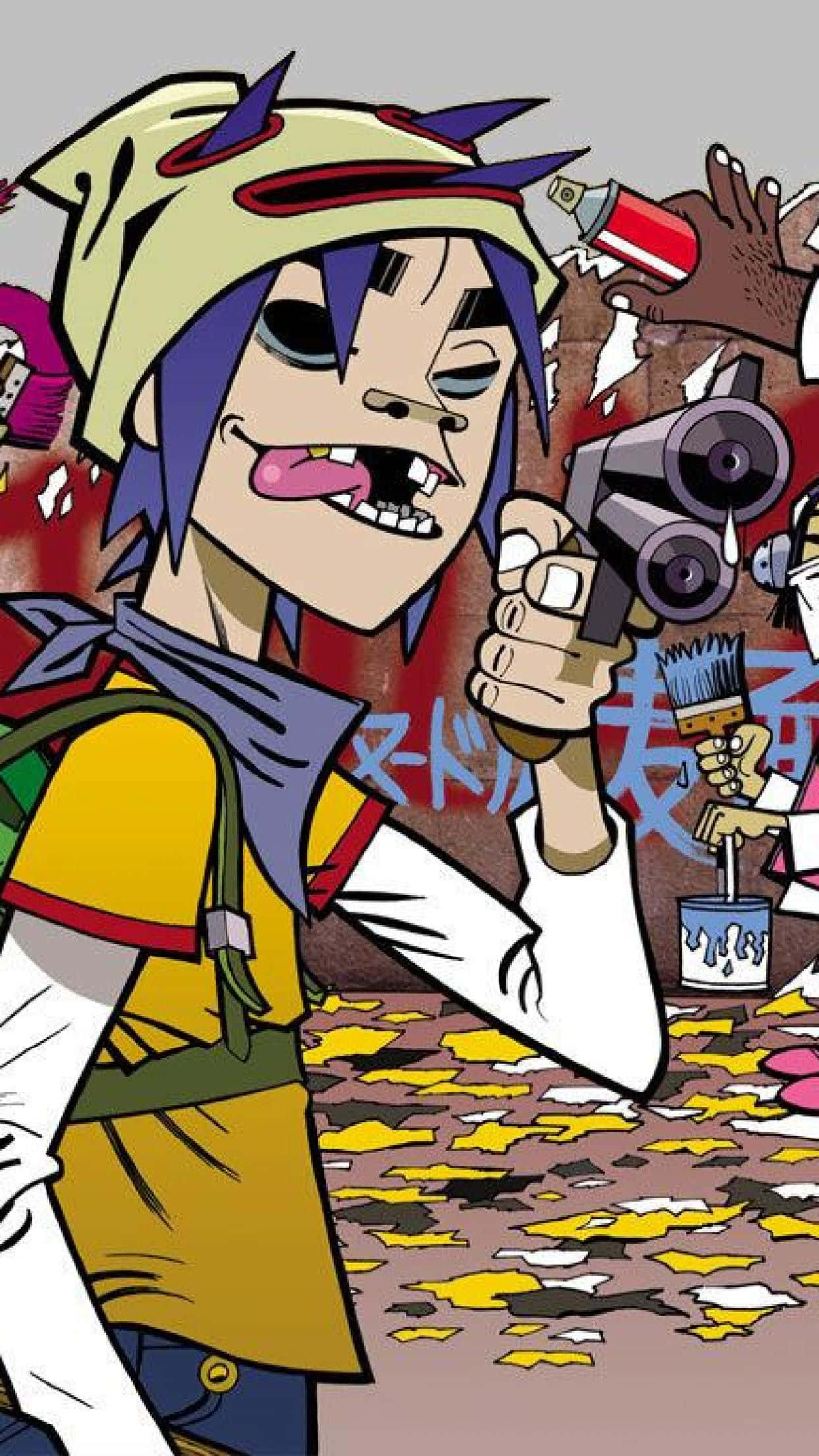 Gorillaz, iPhone, 2D, Full HD Phone Wallpaper