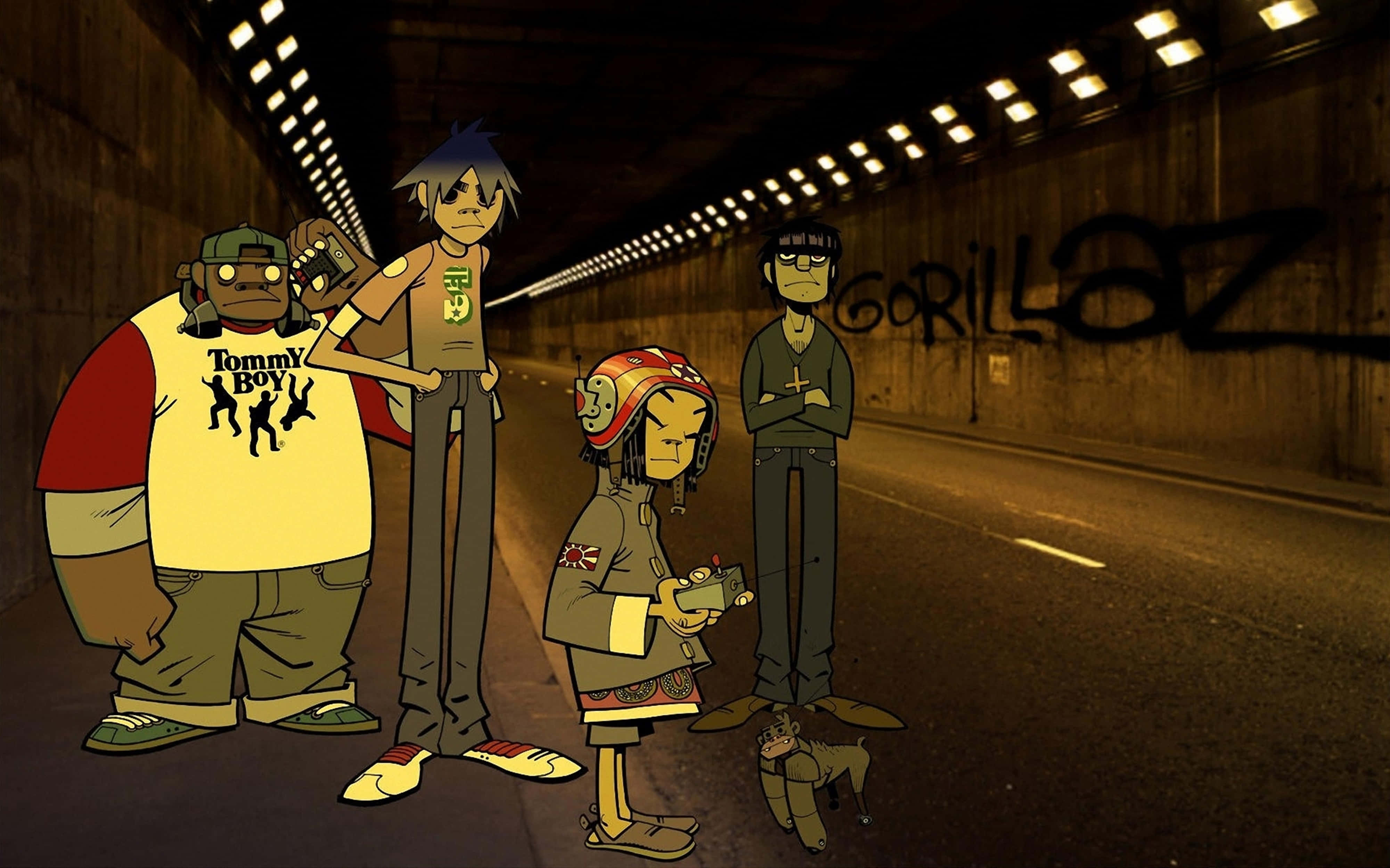 Gorillaz, 4K, tunnel, 4K Desktop Wallpaper