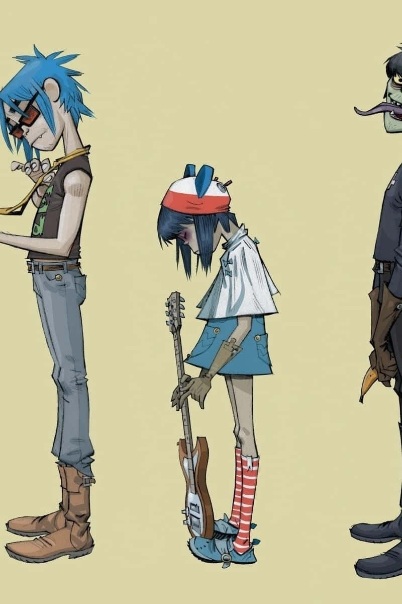 Gorillaz, iPhone, noodle, SD Phone Wallpaper