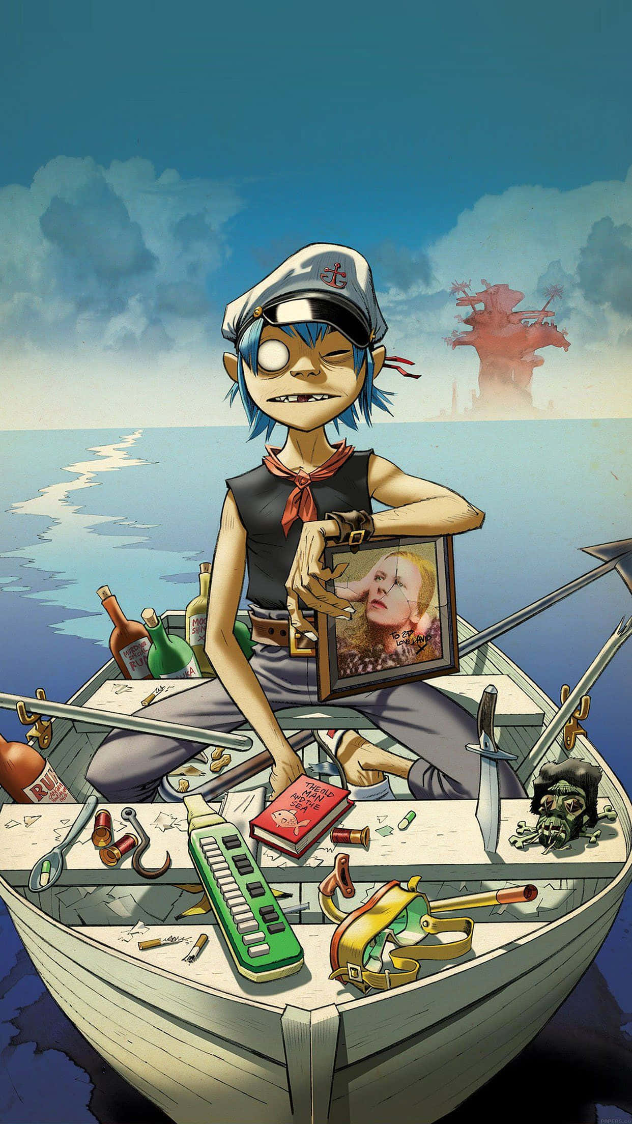Gorillaz, 2D, iPhone, Full HD Phone Wallpaper
