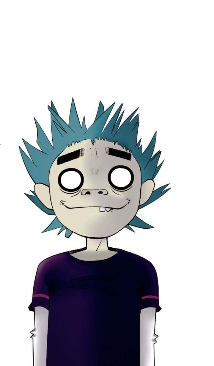 Gorillaz, 2-D, blue hair, SD Phone Wallpaper