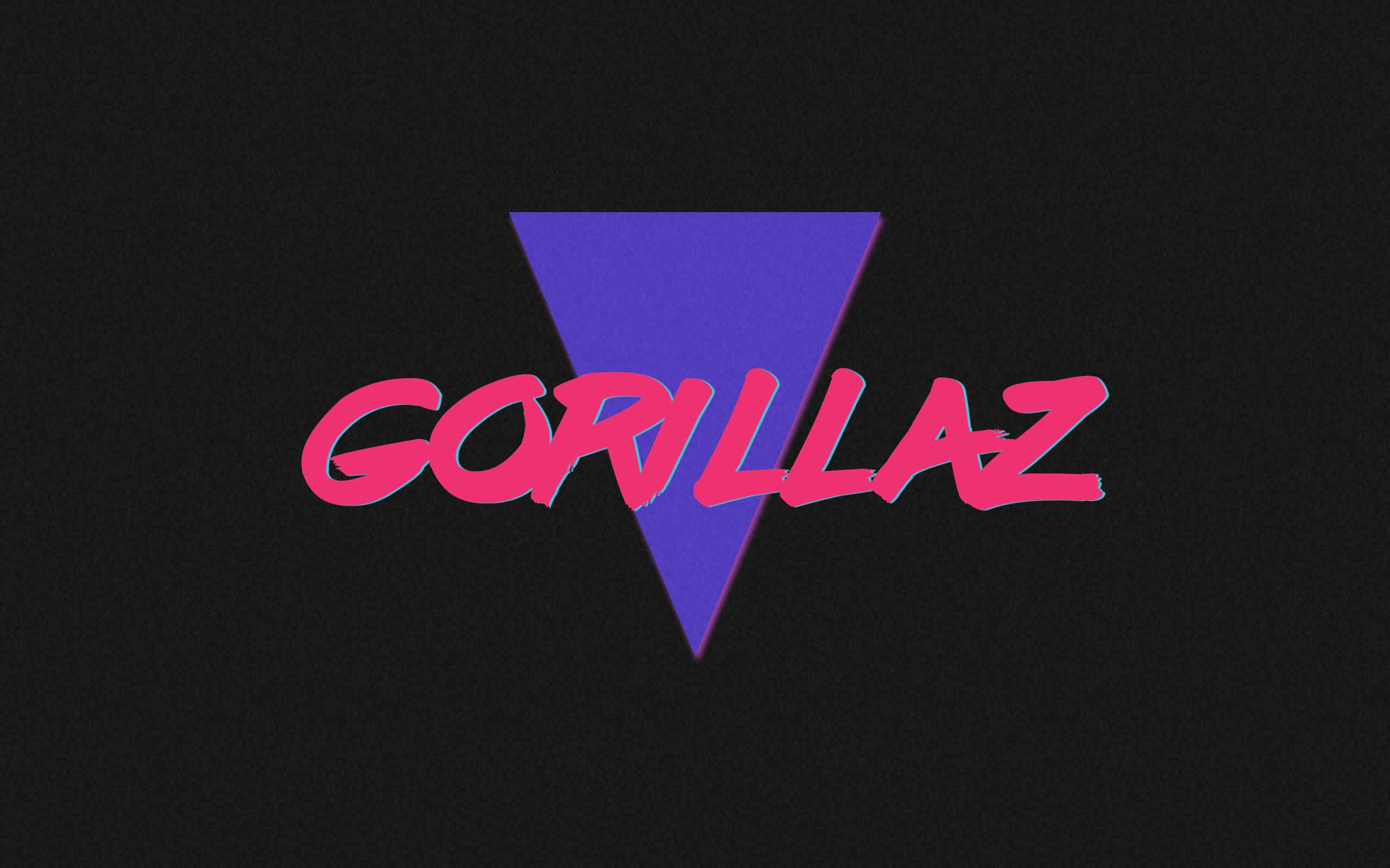 Gorillaz, 80s aesthetic, pink, 2K Desktop Wallpaper