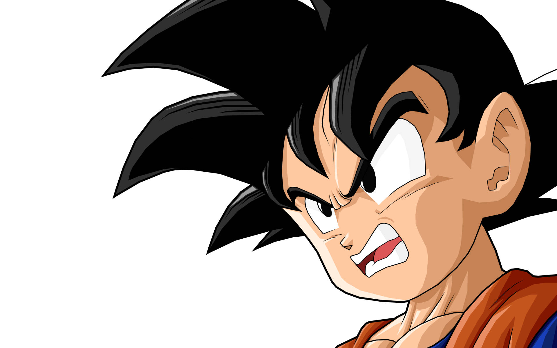 Goten, spiky black hair, orange gi, Full HD Desktop Wallpaper